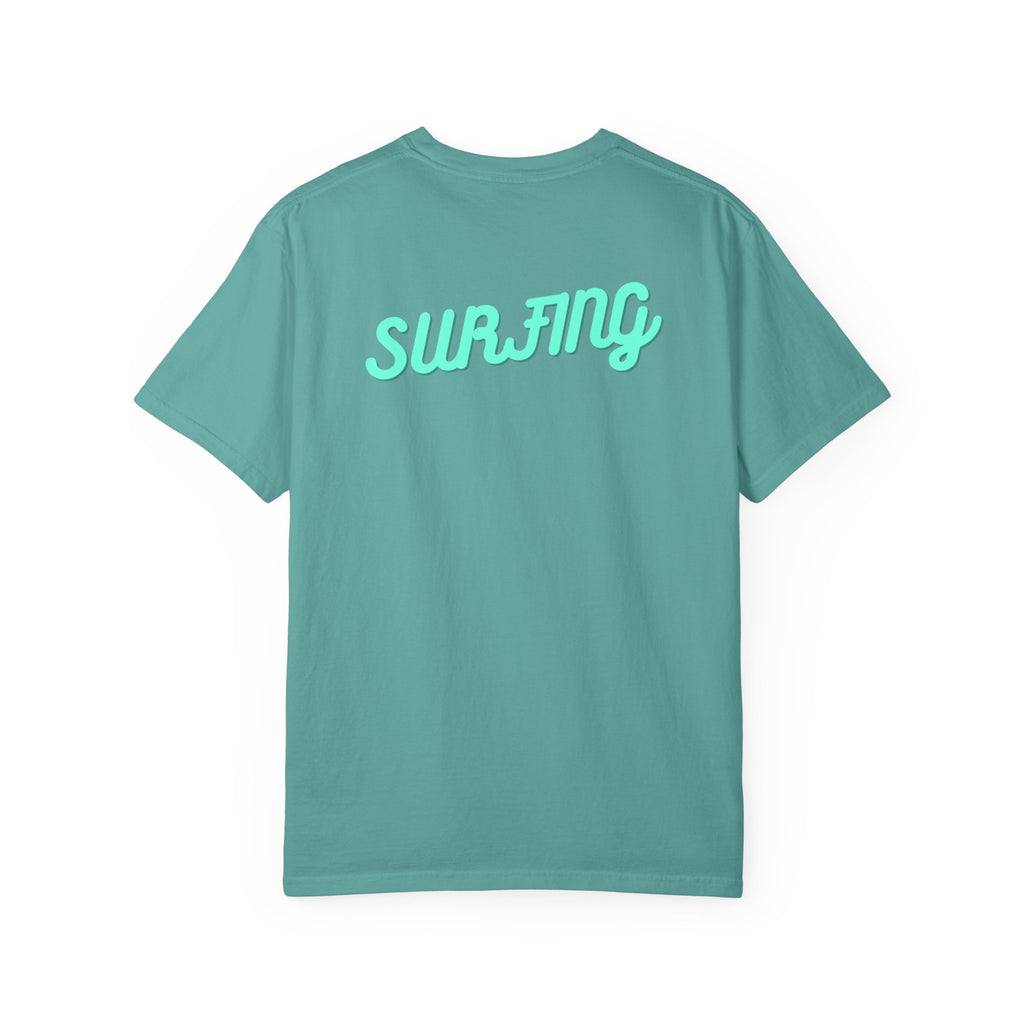 California Beach Surf T-Shirt  Retro Palm Trees & ‘SURFING’ Graphic