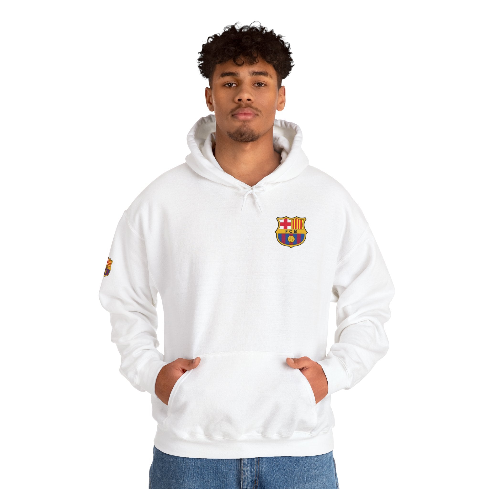 Hoodie  Barcelona Crest Hoodie with Small Badge