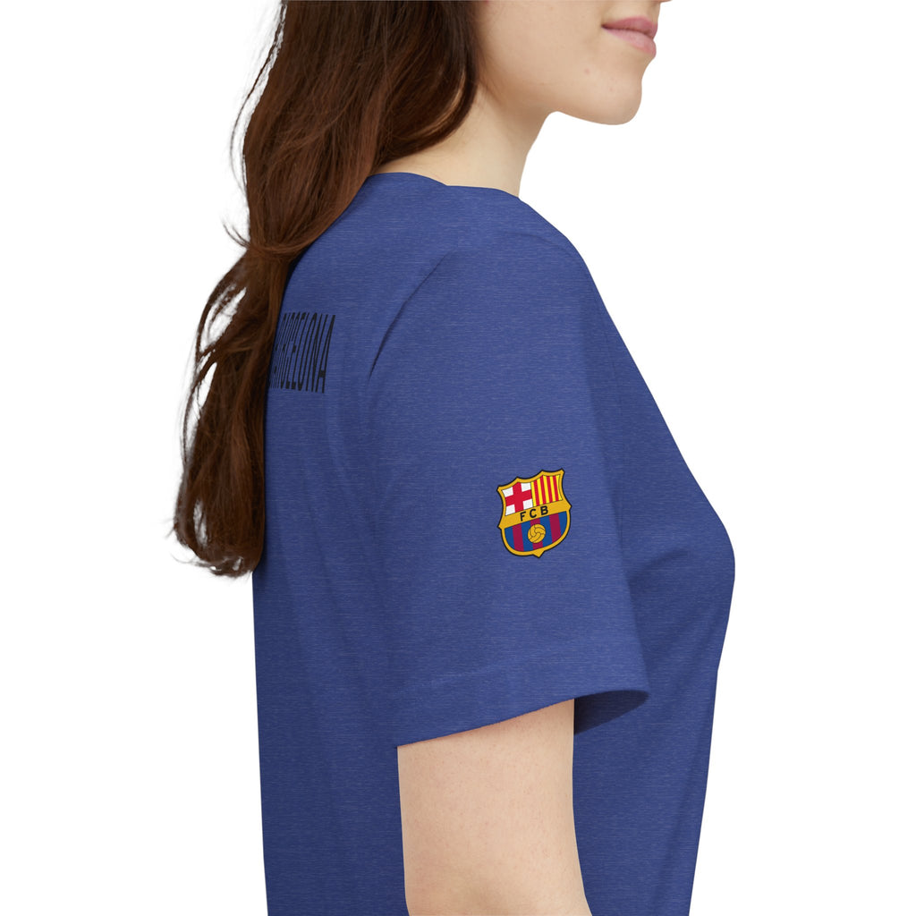 Barcelona Crest T‑Shirt  Minimal Football Fan Tee