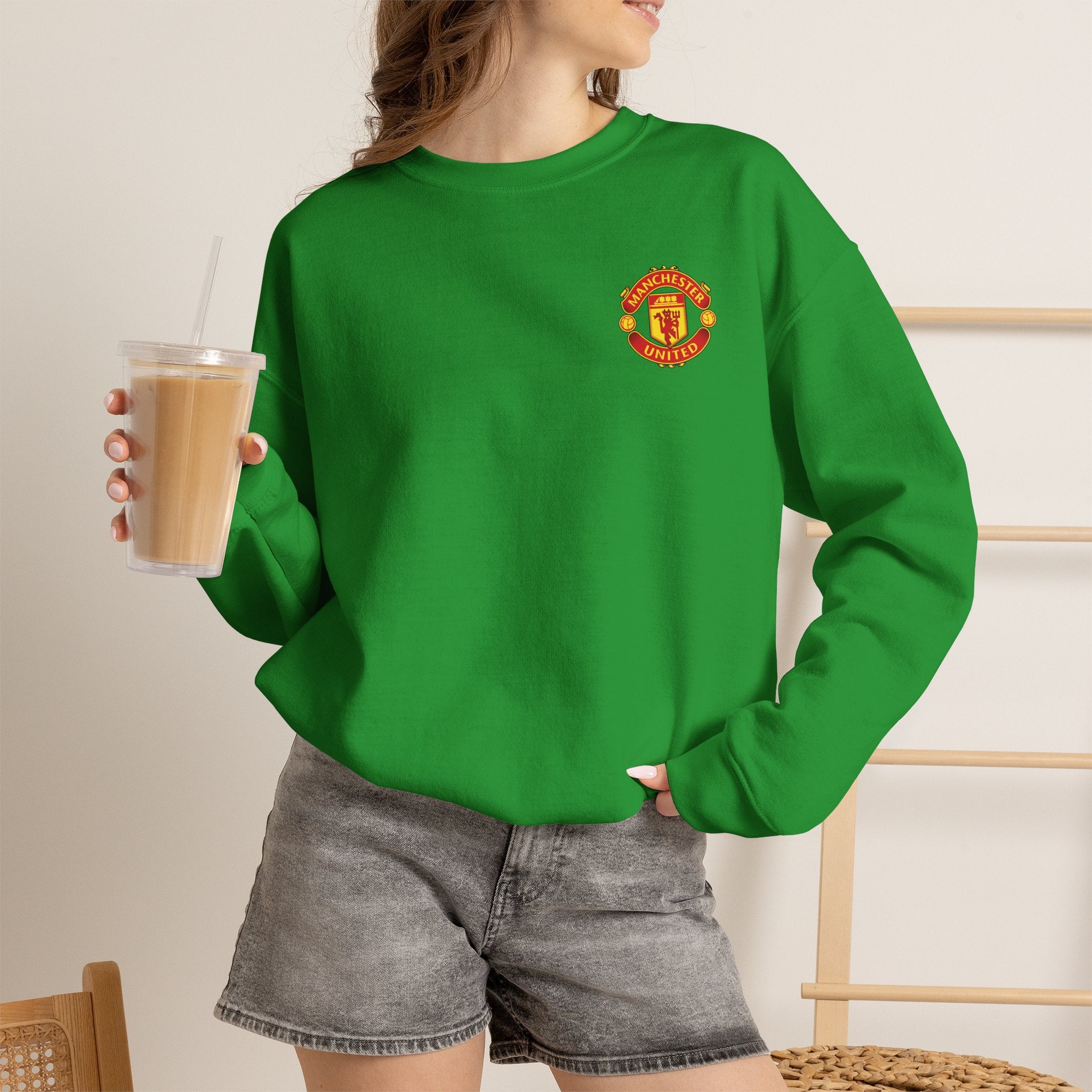 Crewneck Sweatshirt — Manchester United FC Logo Pullover
