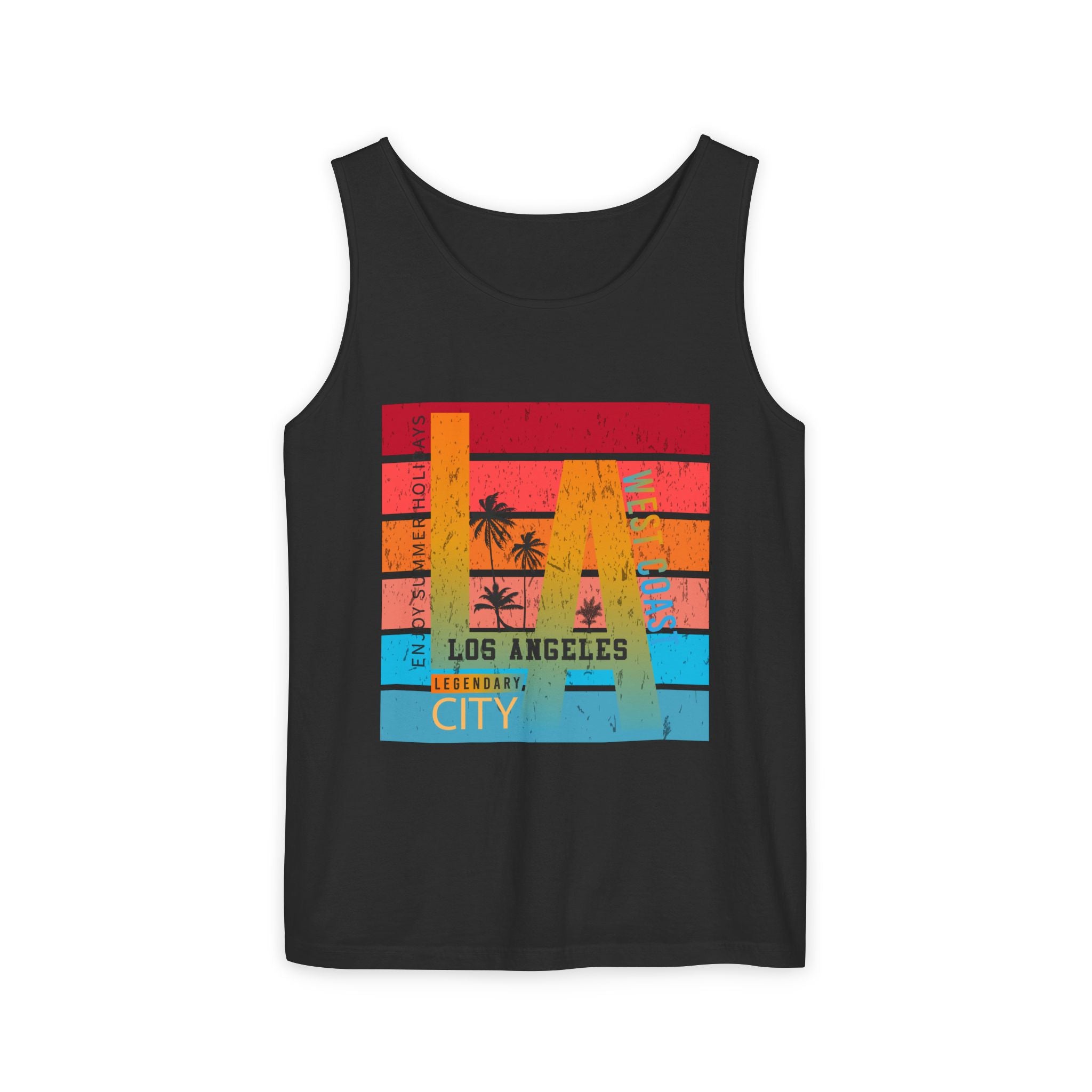 Los Angeles Retro Surf Tank Top Vintage Palm Beach Vibes