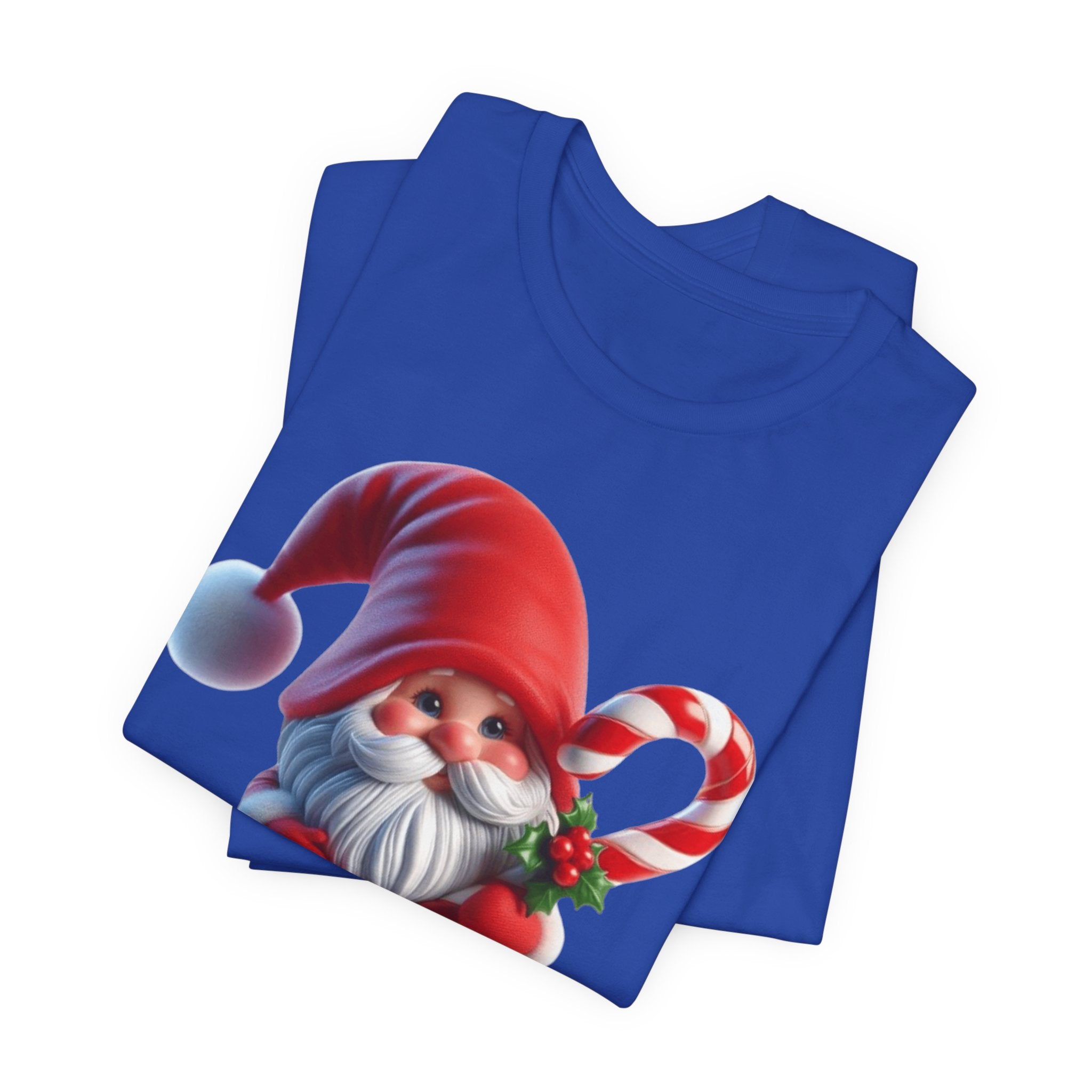 Candy Cane Gnome T-Shirt Christmas Santa Elf Tee