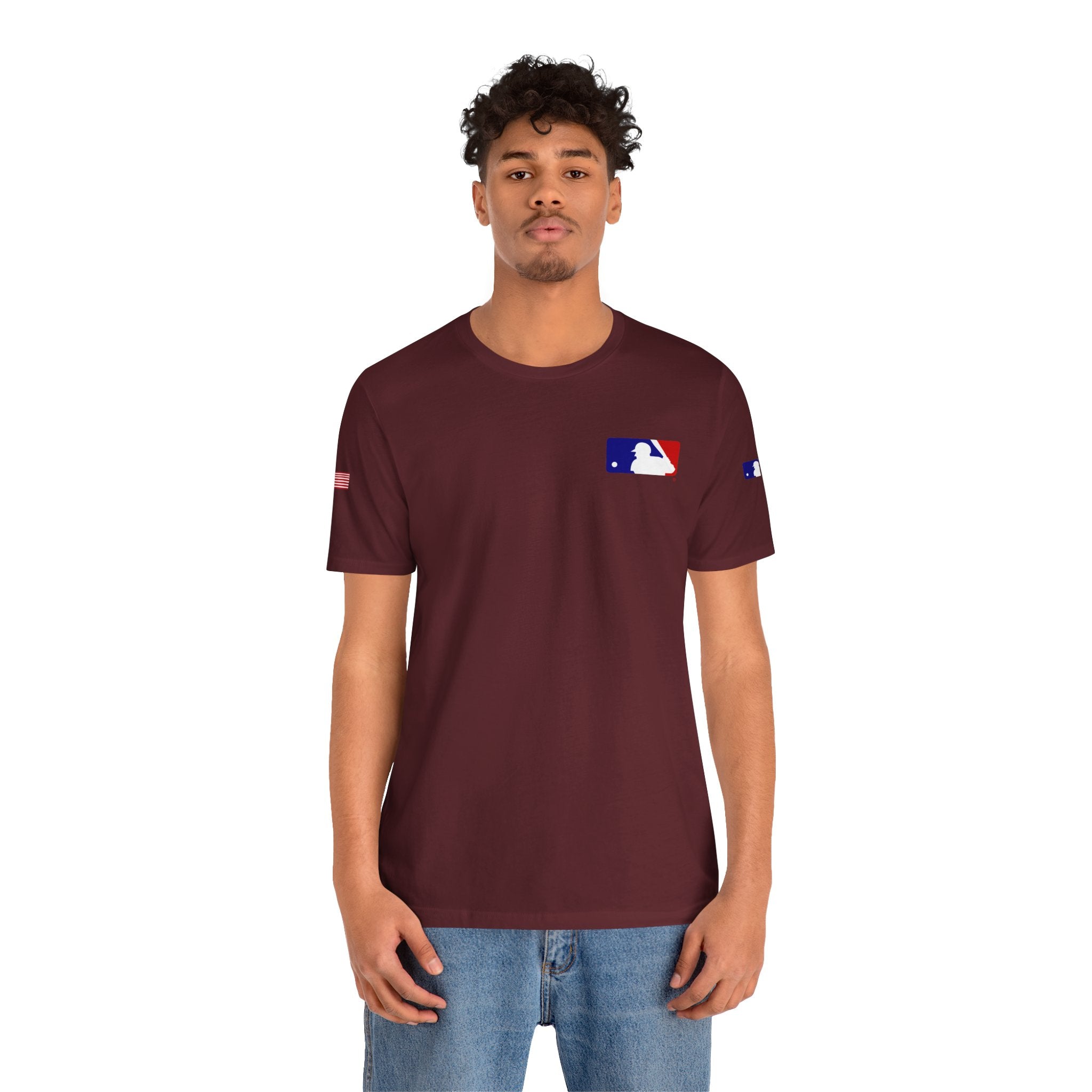 Baseball Logo T-Shirt  Minimal Chest Patch Tee