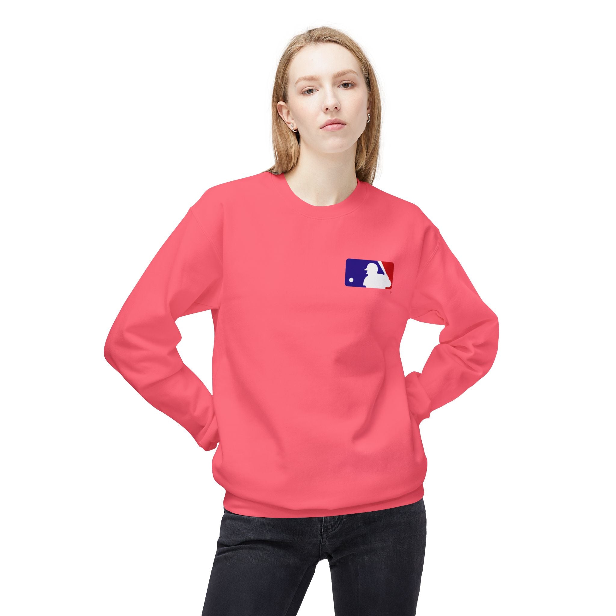 Baseball Silhouette Sweatshirt | Small Chest Logo, MLB Style