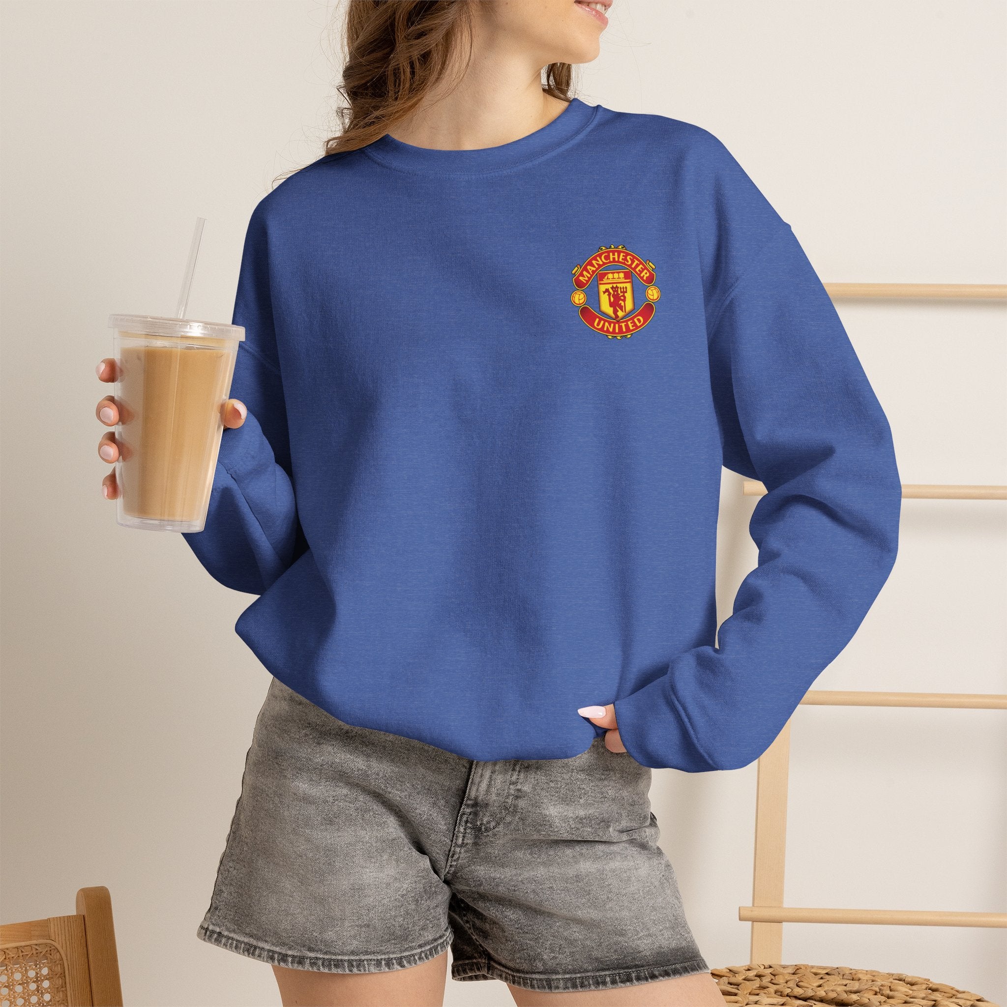Crewneck Sweatshirt — Manchester United FC Logo Pullover