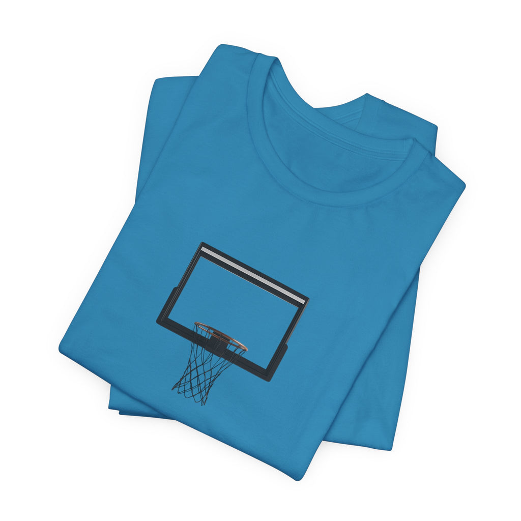 Basketball Silhouette Tee Hoop and Dunk Action