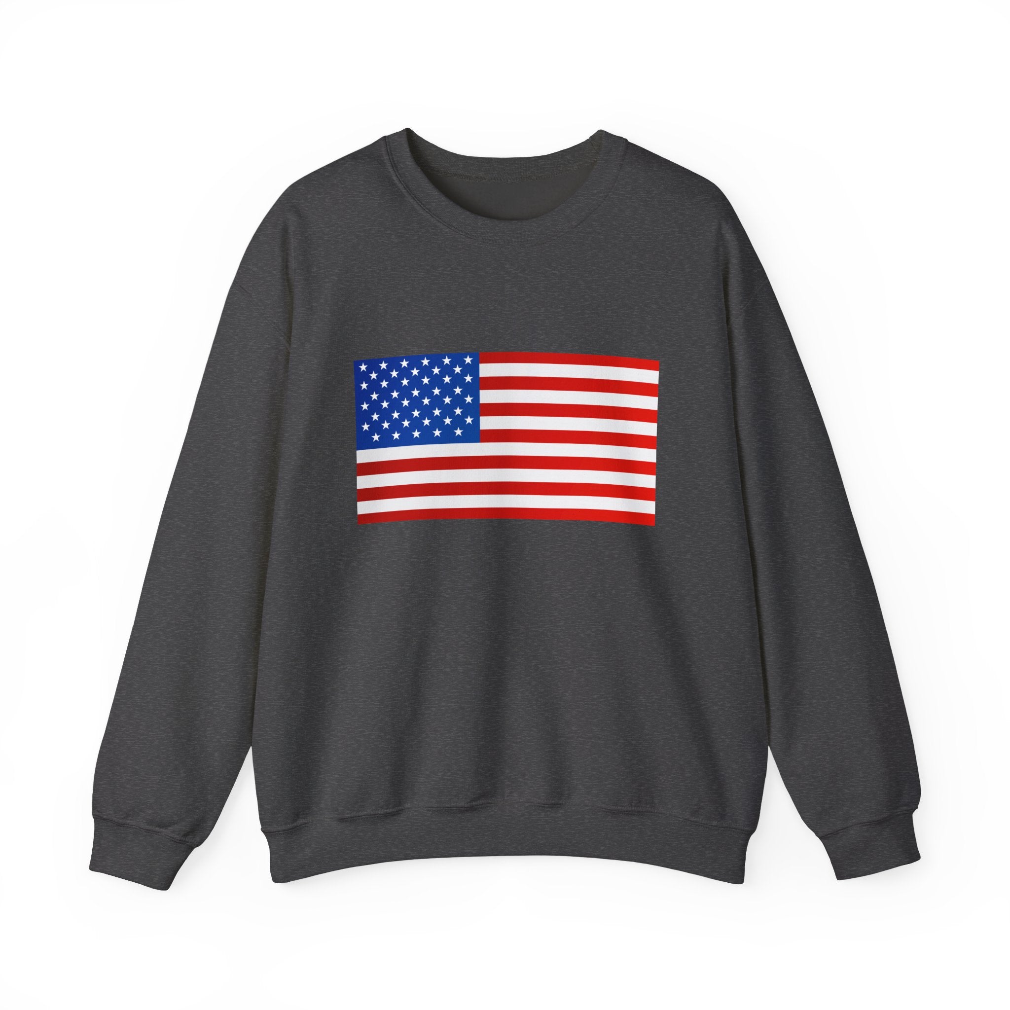 American Flag Sweatshirt | USA Stars Stripes Patriotic Crewneck