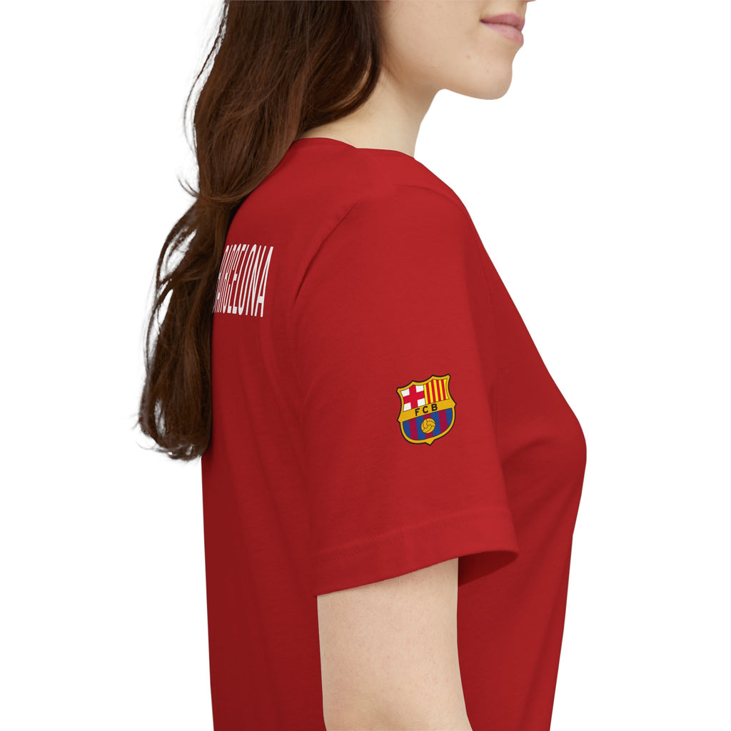 Barcelona Crest T‑Shirt  Minimal Football Fan Tee