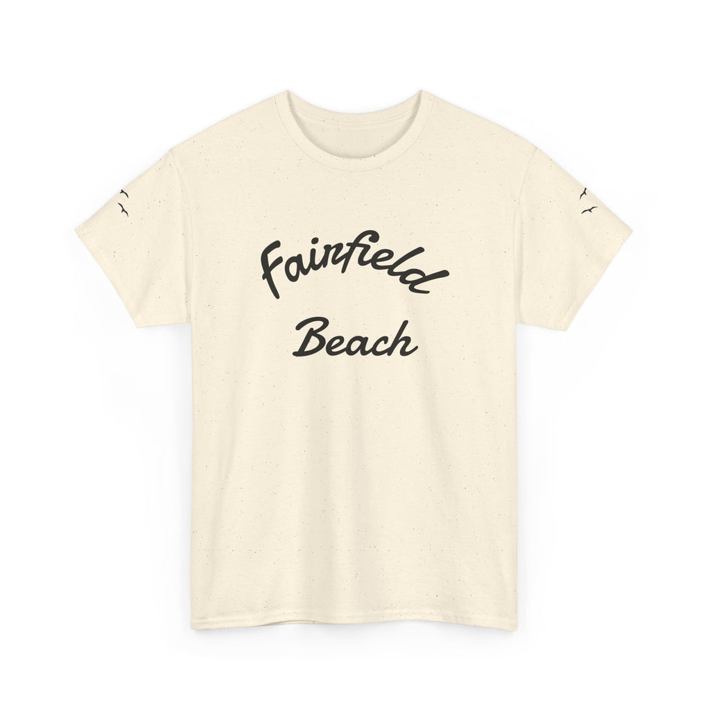 Fairfield Beach Unisex Heavy Cotton Tee, Comfortable Casual T-Shirt, Summer Vibe Shirt, Gifts for Beach Lovers, Relaxed Fit Tee