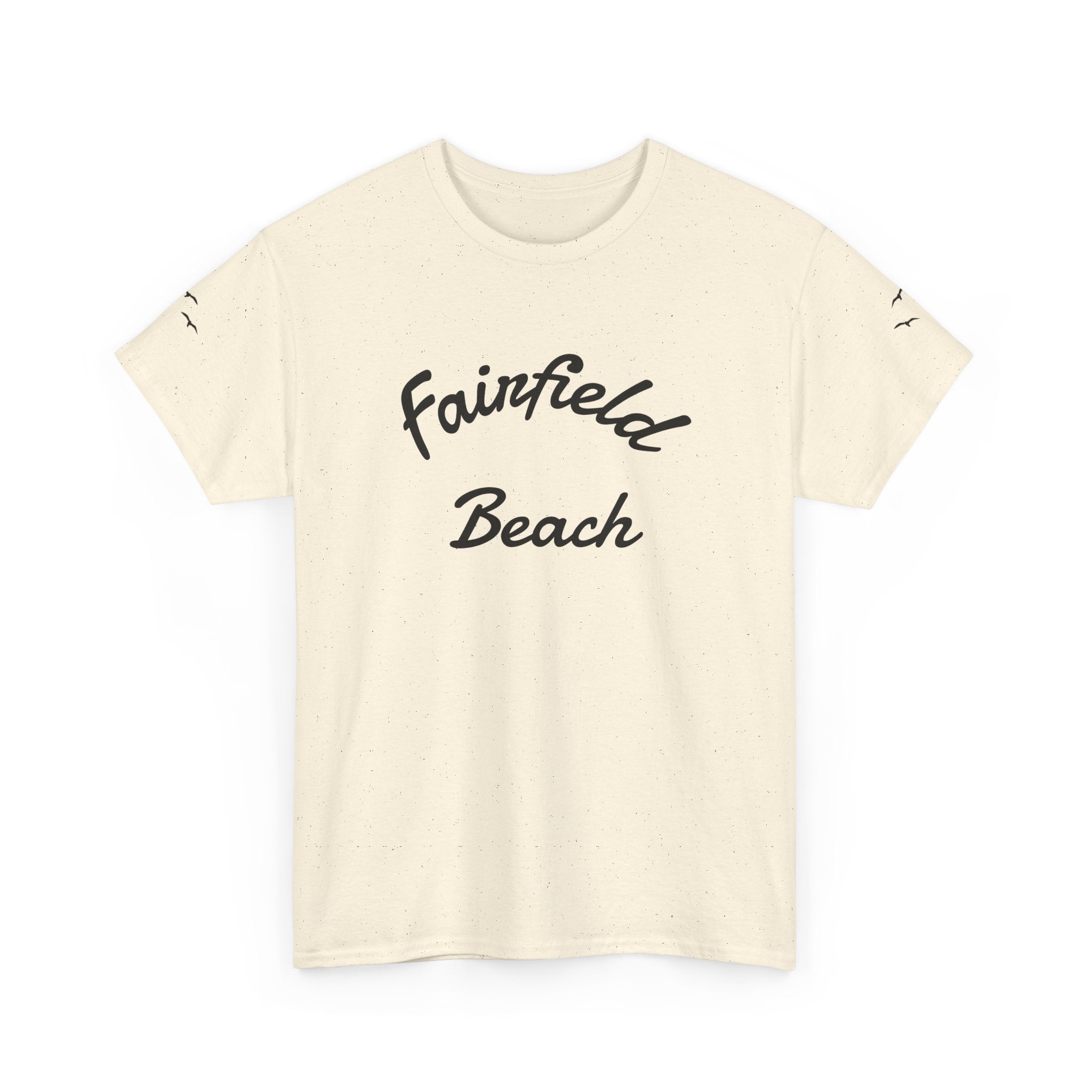 Fairfield Beach Unisex Heavy Cotton Tee, Comfortable Casual T-Shirt, Summer Vibe Shirt, Gifts for Beach Lovers, Relaxed Fit Tee