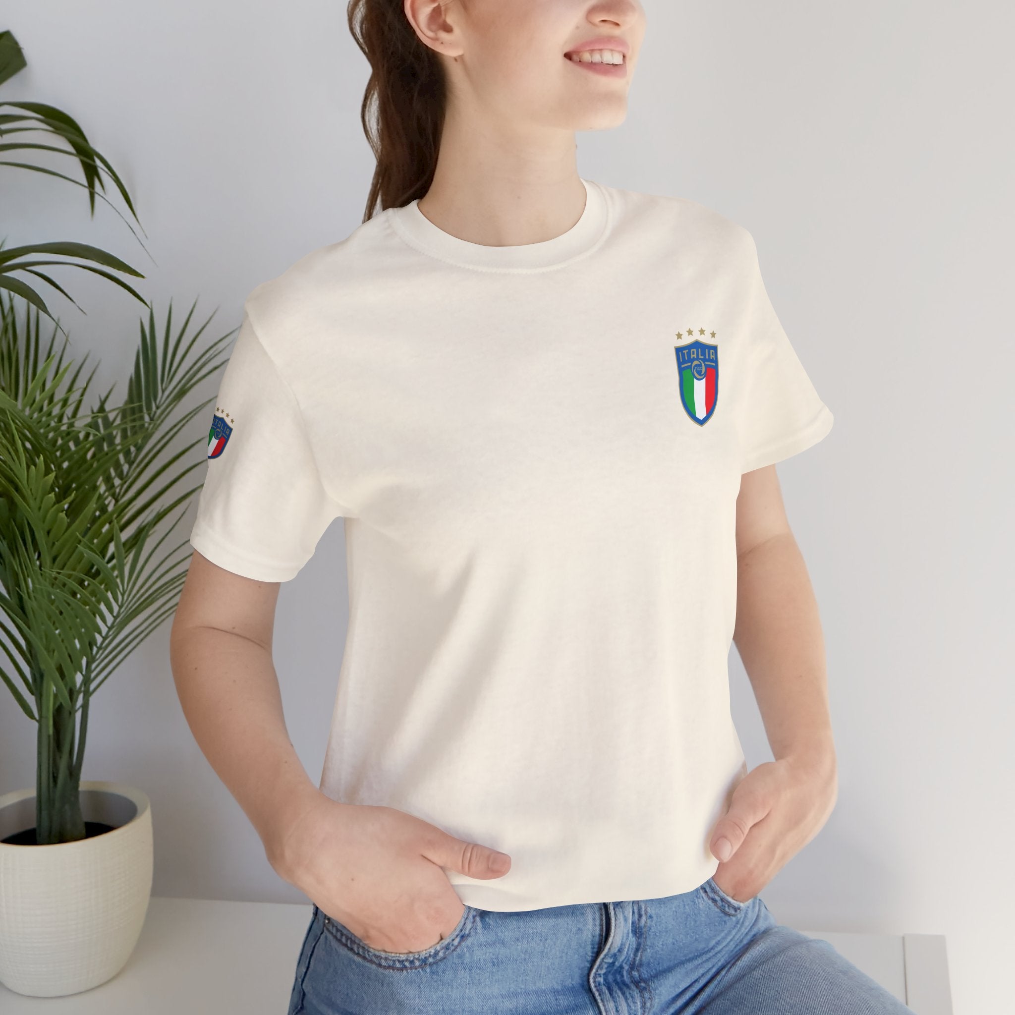 Italy Crest Tee  Italian Flag Shield T-Shirt