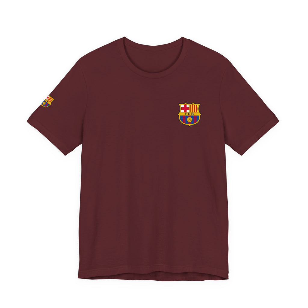 Barcelona Crest T‑Shirt  Minimal Football Fan Tee