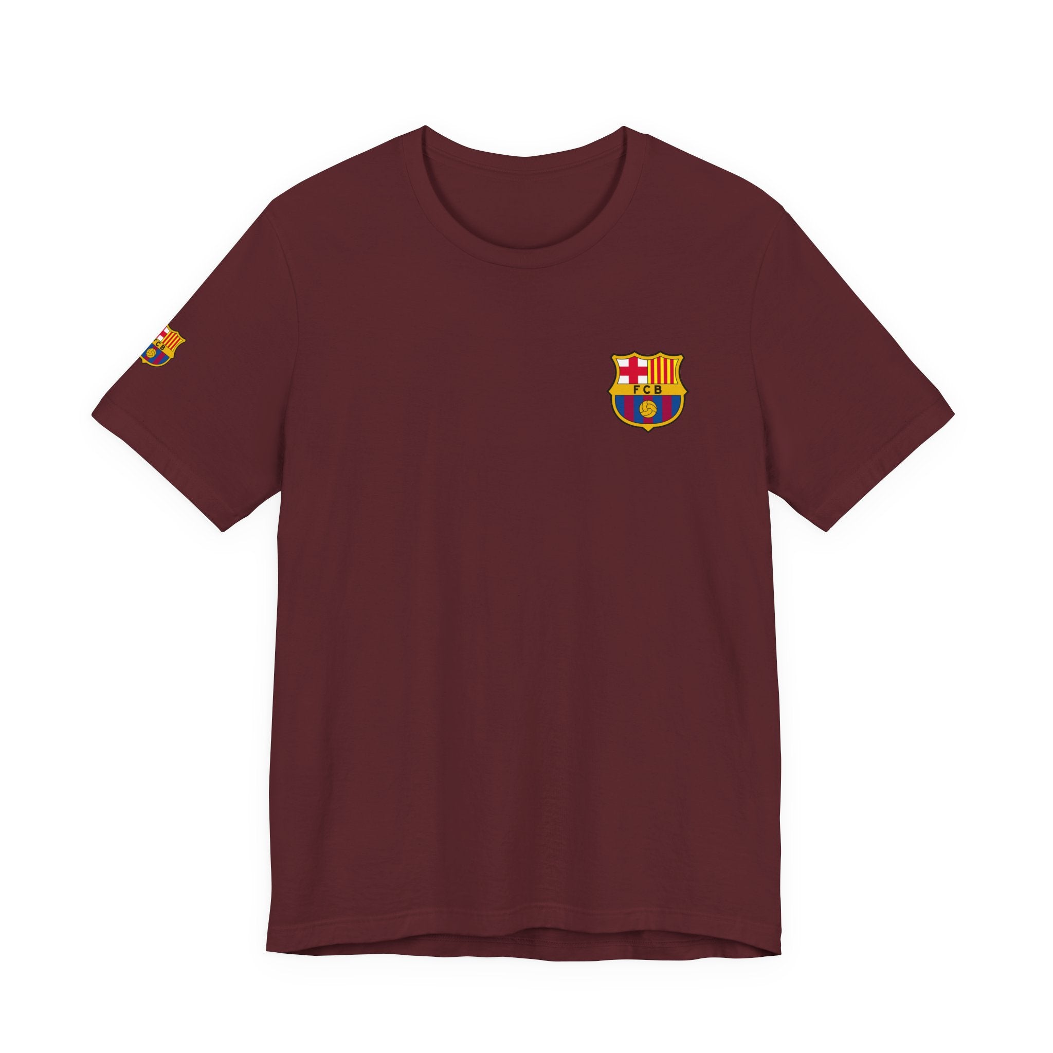 Barcelona Crest T‑Shirt  Minimal Football Fan Tee