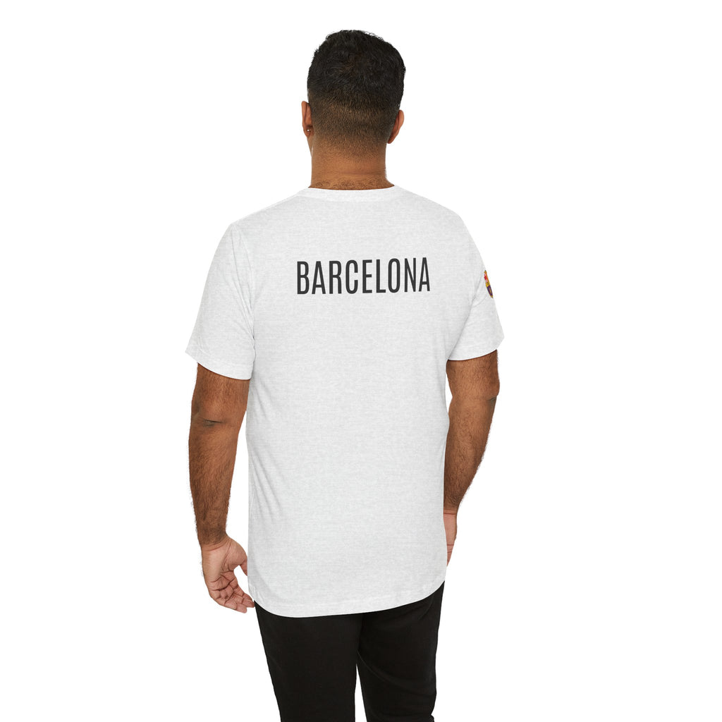Barcelona Crest T‑Shirt  Minimal Football Fan Tee