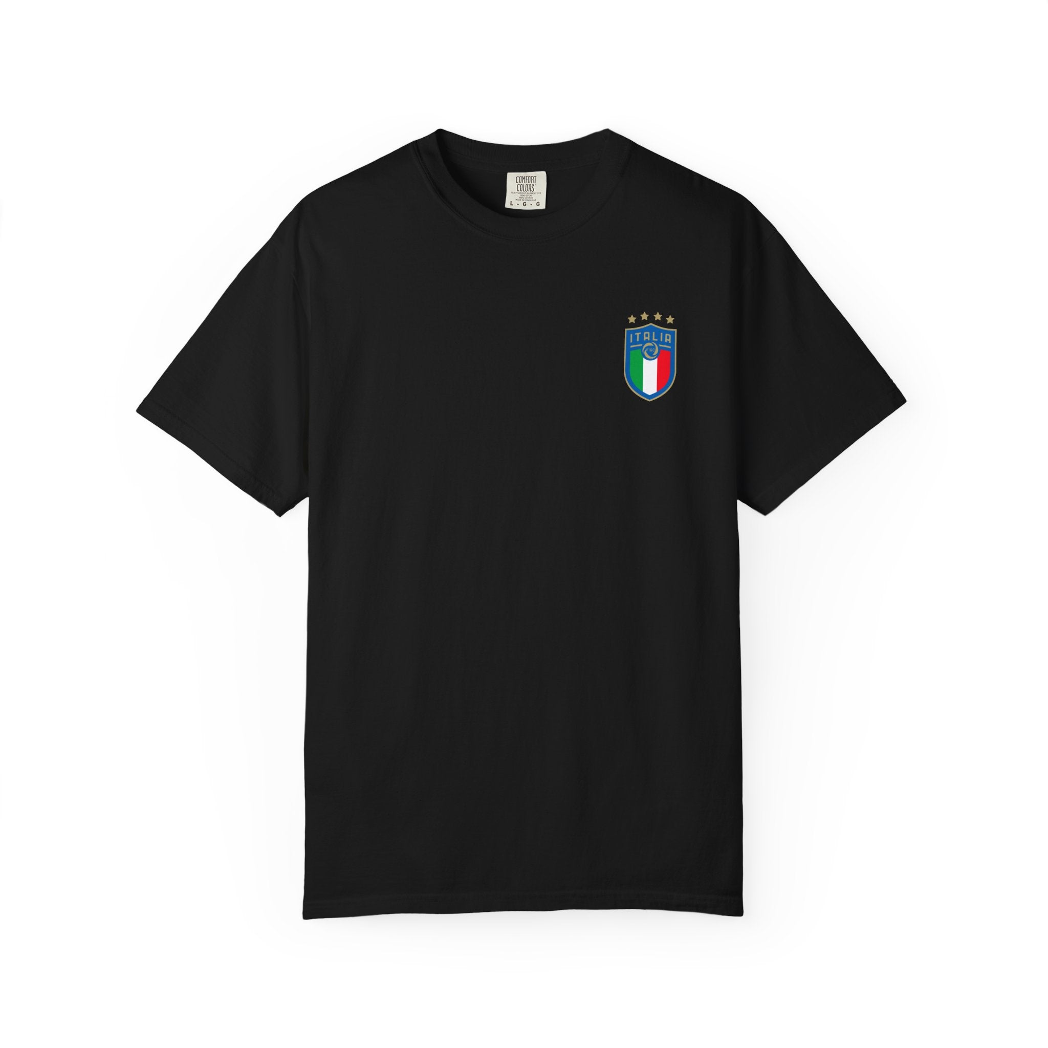 Italia Crest T-Shirt  Italian Flag Logo Tee