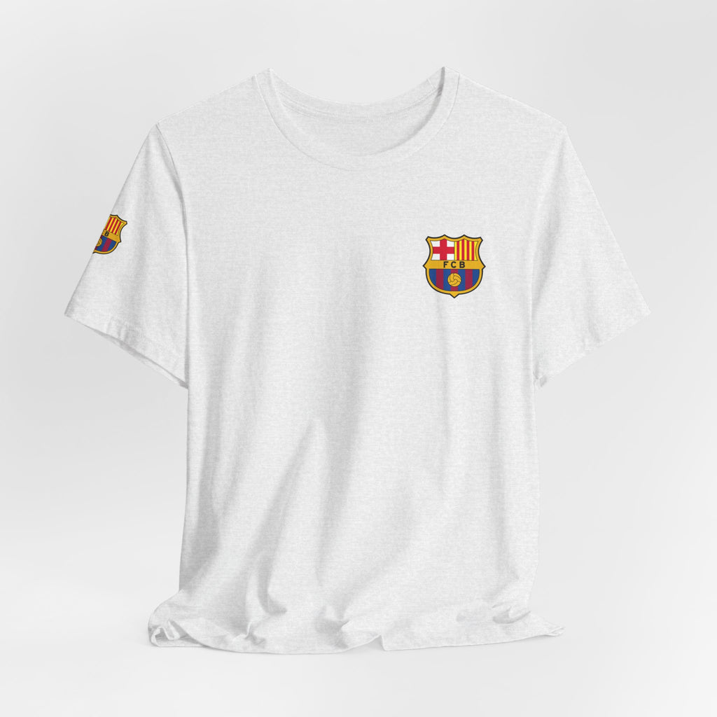 Barcelona Crest T‑Shirt  Minimal Football Fan Tee