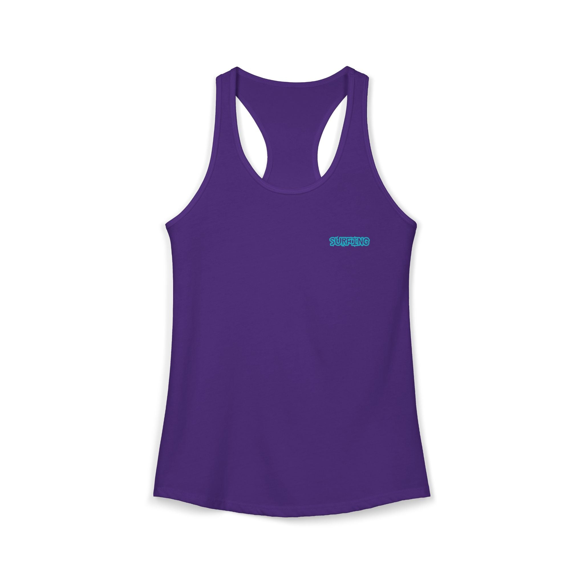 Women's Racerback Tank  Surfing Athlete Graphic