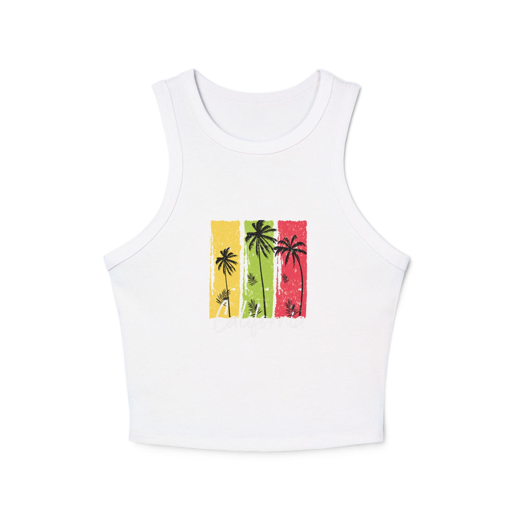 California Surf Van Racer Tank Top Retro Beach Graphic