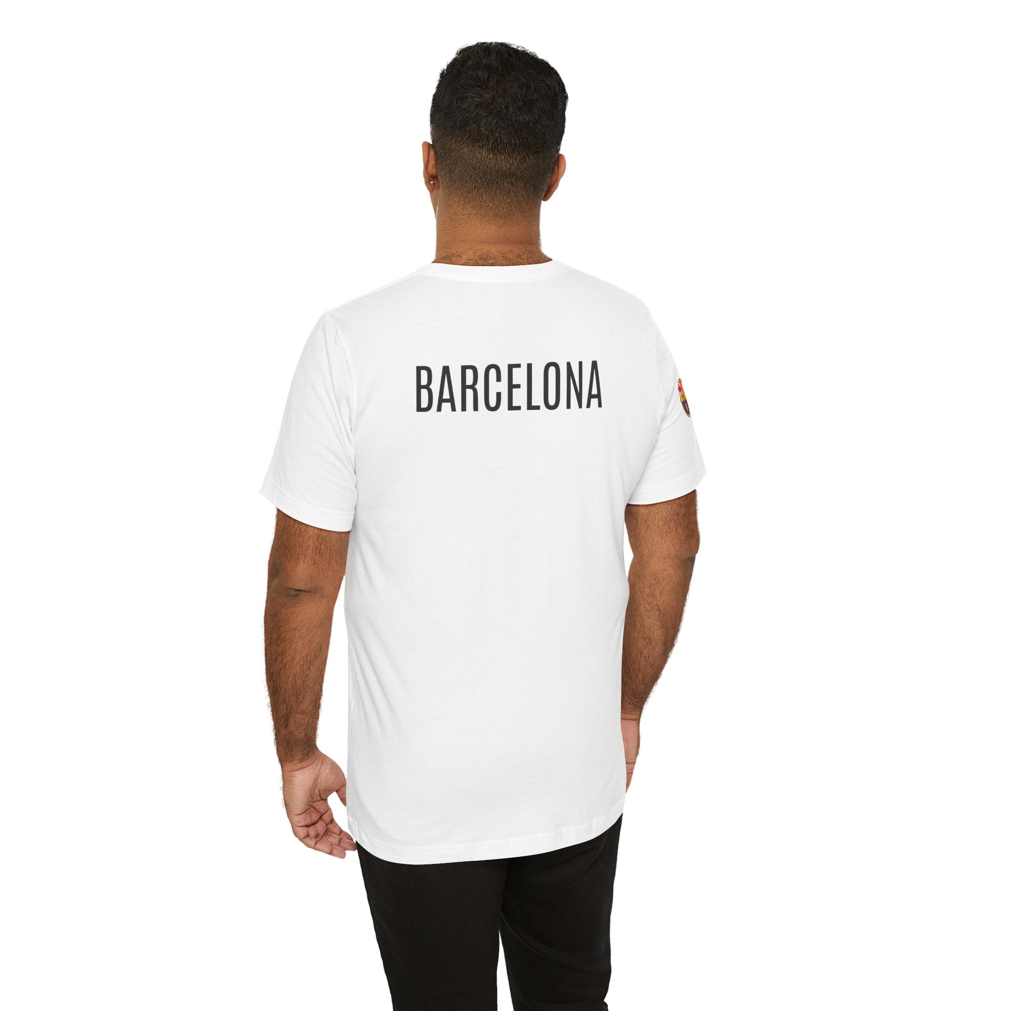 Barcelona Crest T‑Shirt  Minimal Football Fan Tee