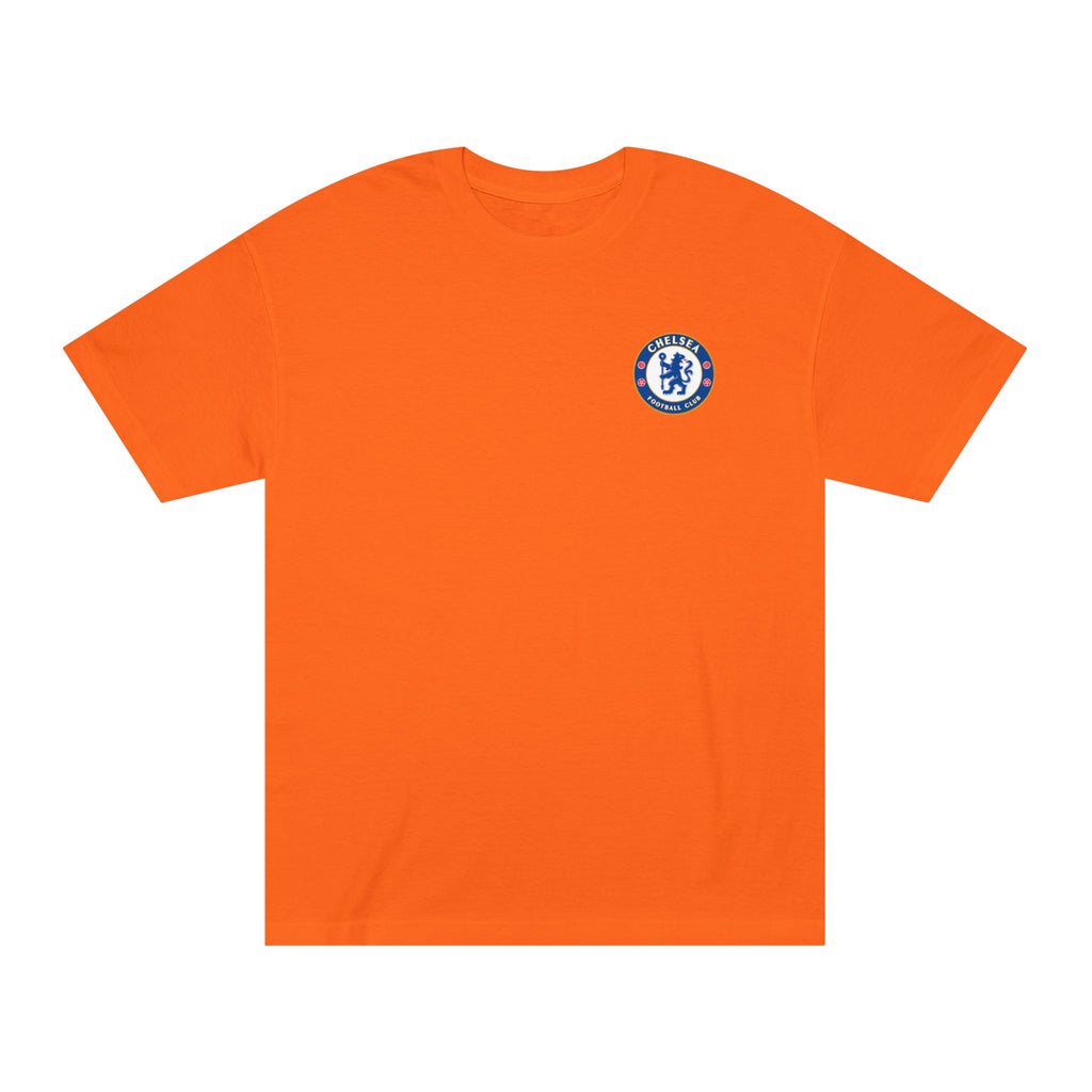 Chelsea Football Club Tee Minimal Crest Front & CHELSEA Back