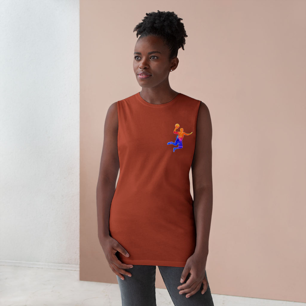 Basketball Tank Top  Colorful Player Graphic Athletic Workout Shirt