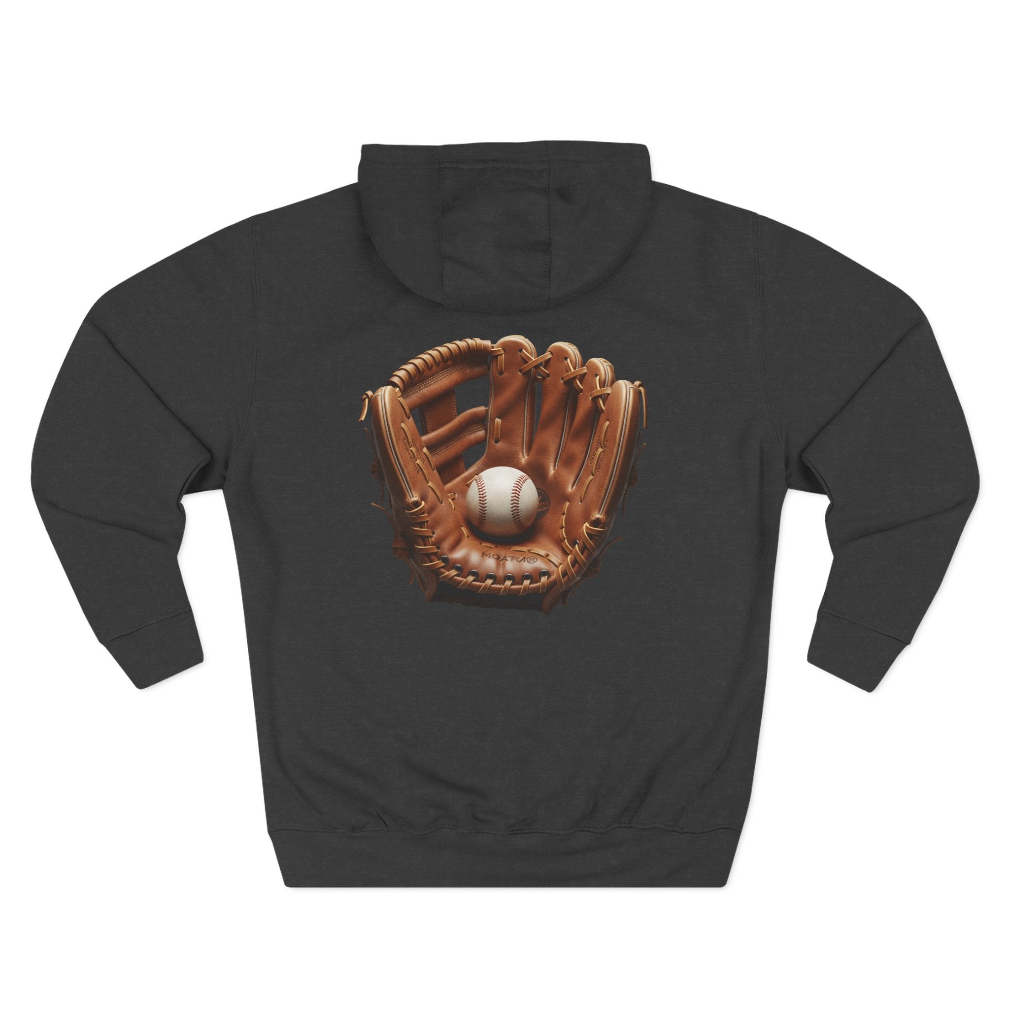 Baseball Glove Hoodie  Vintage Catcher Mitt Graphic Pullover