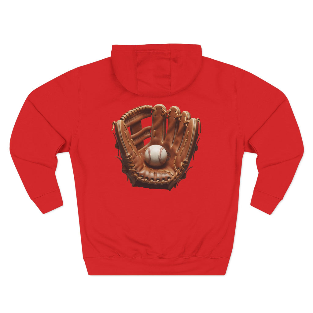 Baseball Glove Hoodie  Vintage Catcher Mitt Graphic Pullover