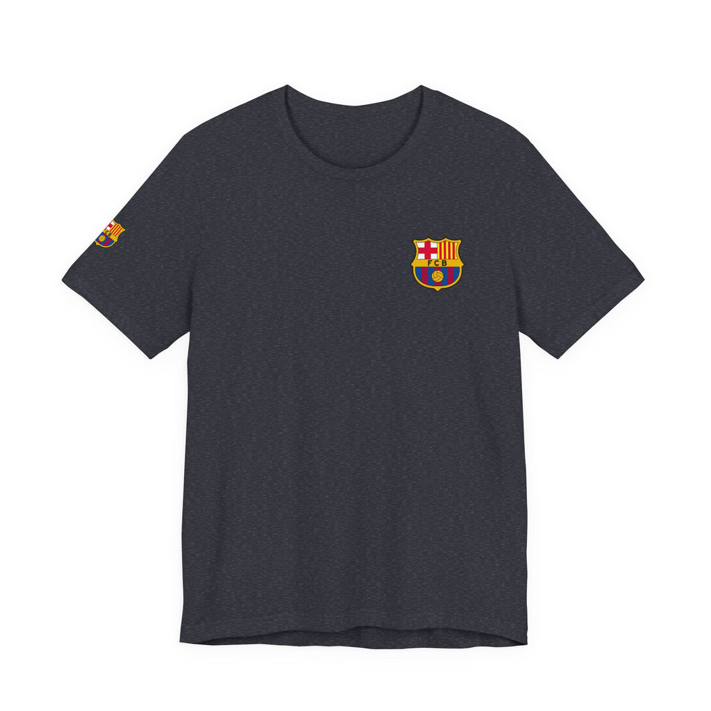 Barcelona Crest T‑Shirt  Minimal Football Fan Tee