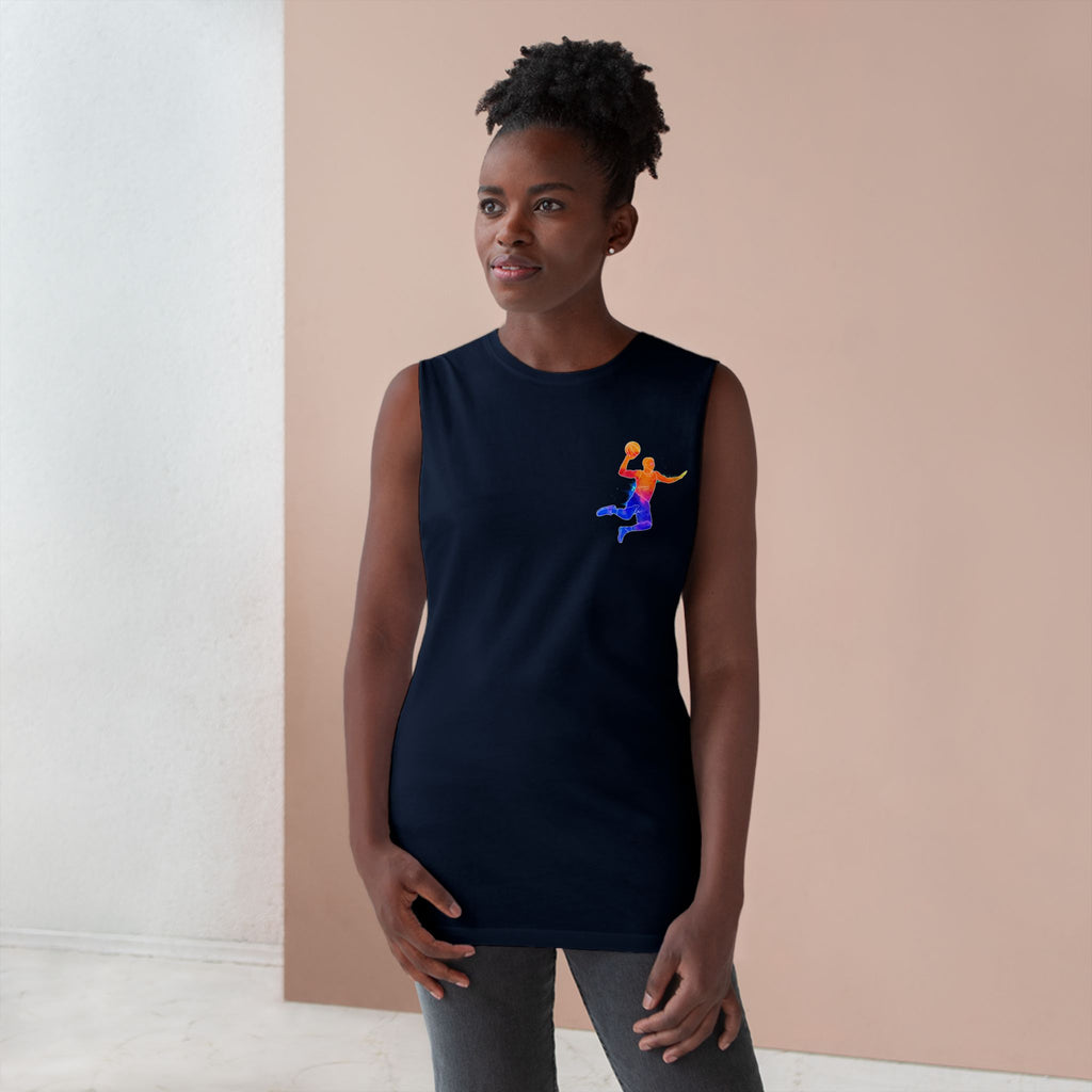 Basketball Tank Top  Colorful Player Graphic Athletic Workout Shirt