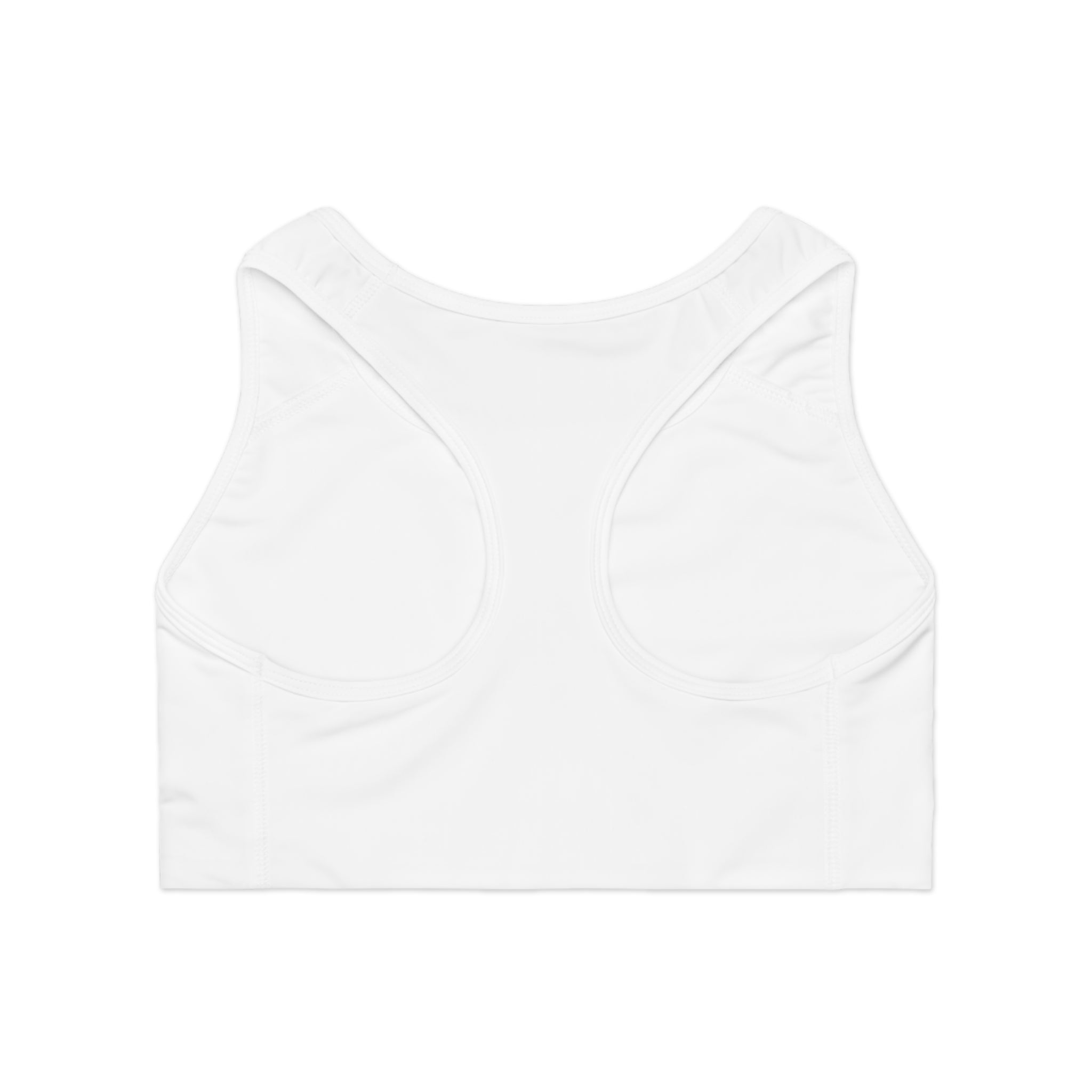 Tennis Sports Bra Minimalist Female Player Silhouette Athletic Crop Top