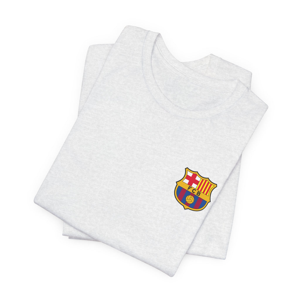 Barcelona Crest T‑Shirt  Minimal Football Fan Tee