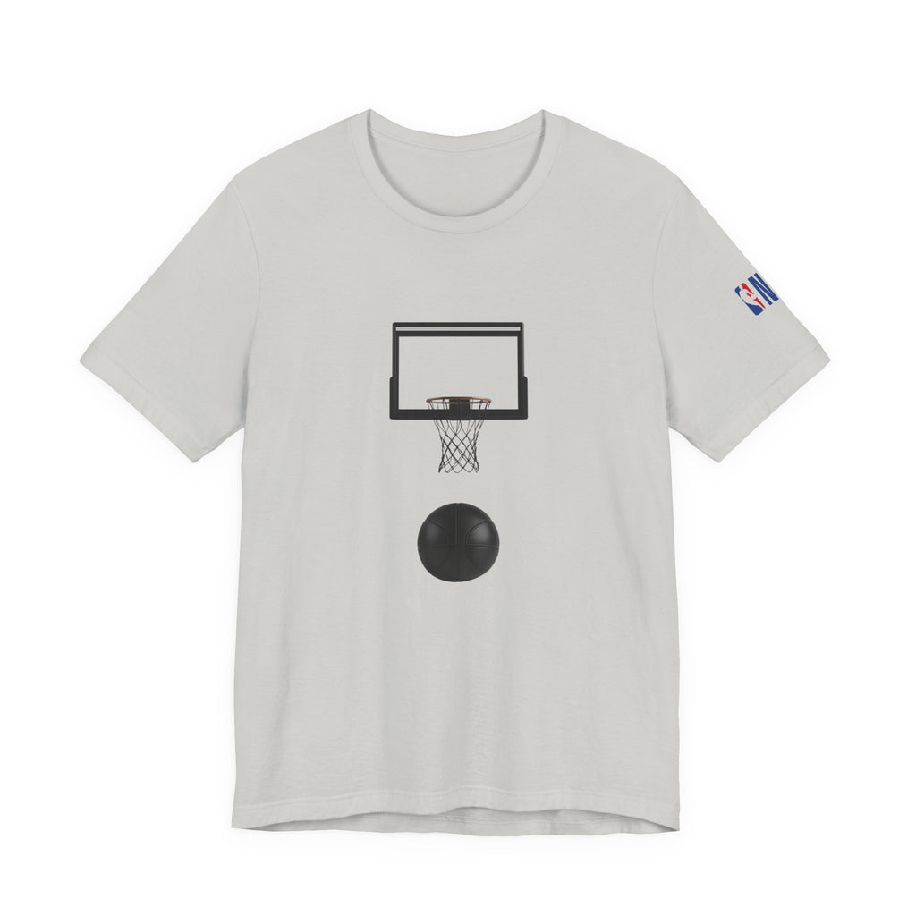 Basketball Silhouette Tee Hoop and Dunk Action