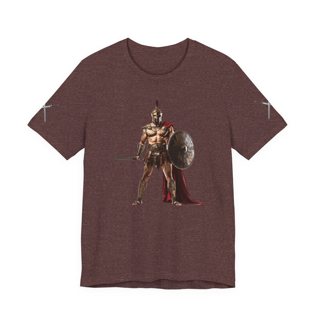 Spartan Warrior Graphic Tee  Ancient Soldier T-Shirt