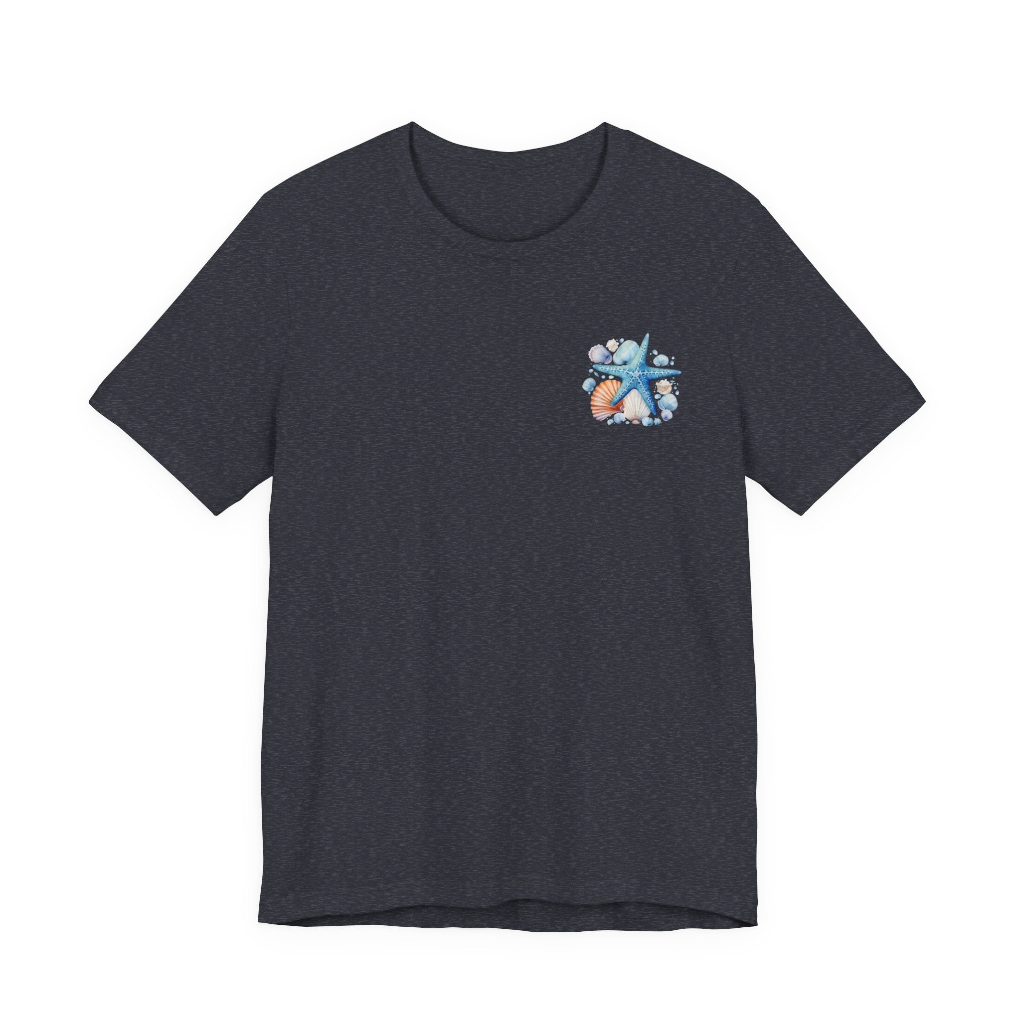 Sea Shells & Starfish T-Shirt  Coastal Beach Graphic Tee