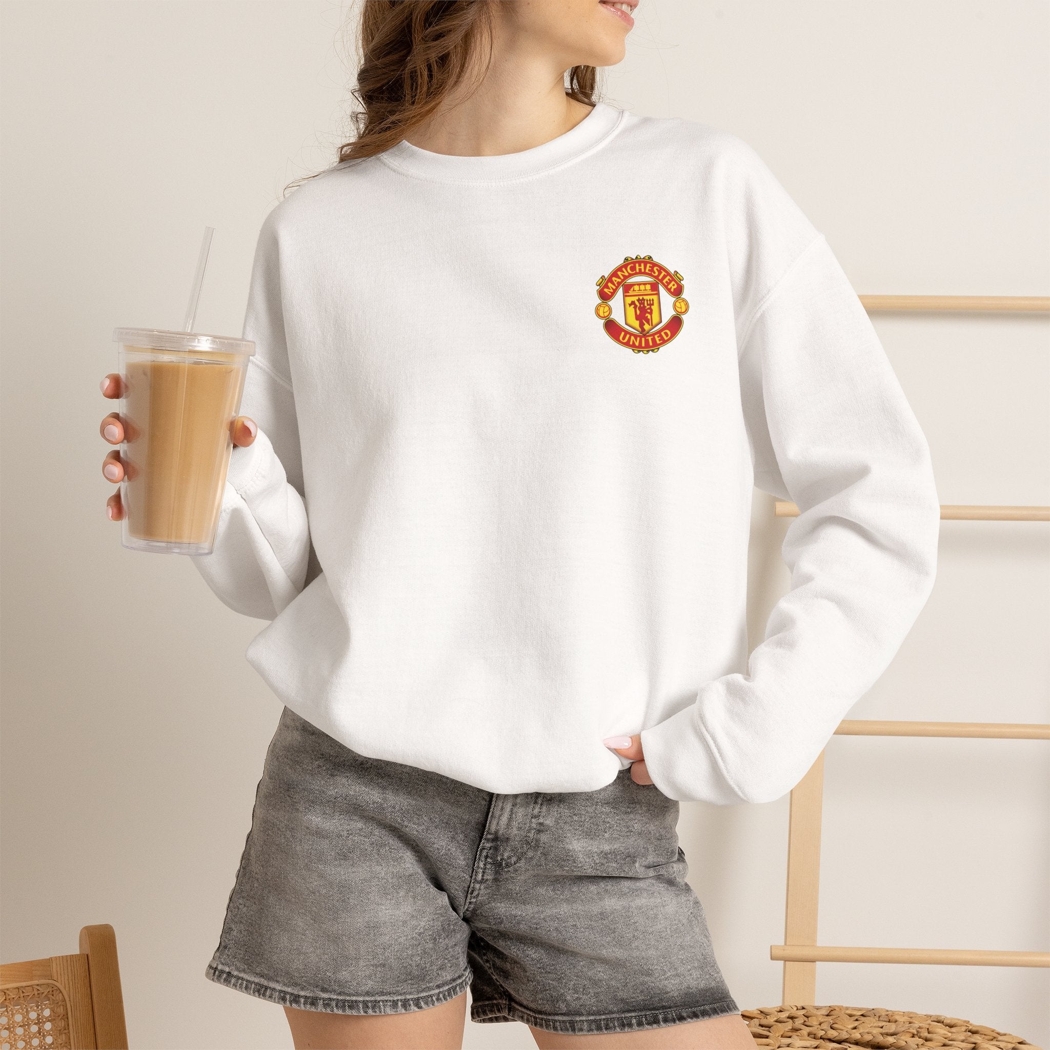 Crewneck Sweatshirt — Manchester United FC Logo Pullover