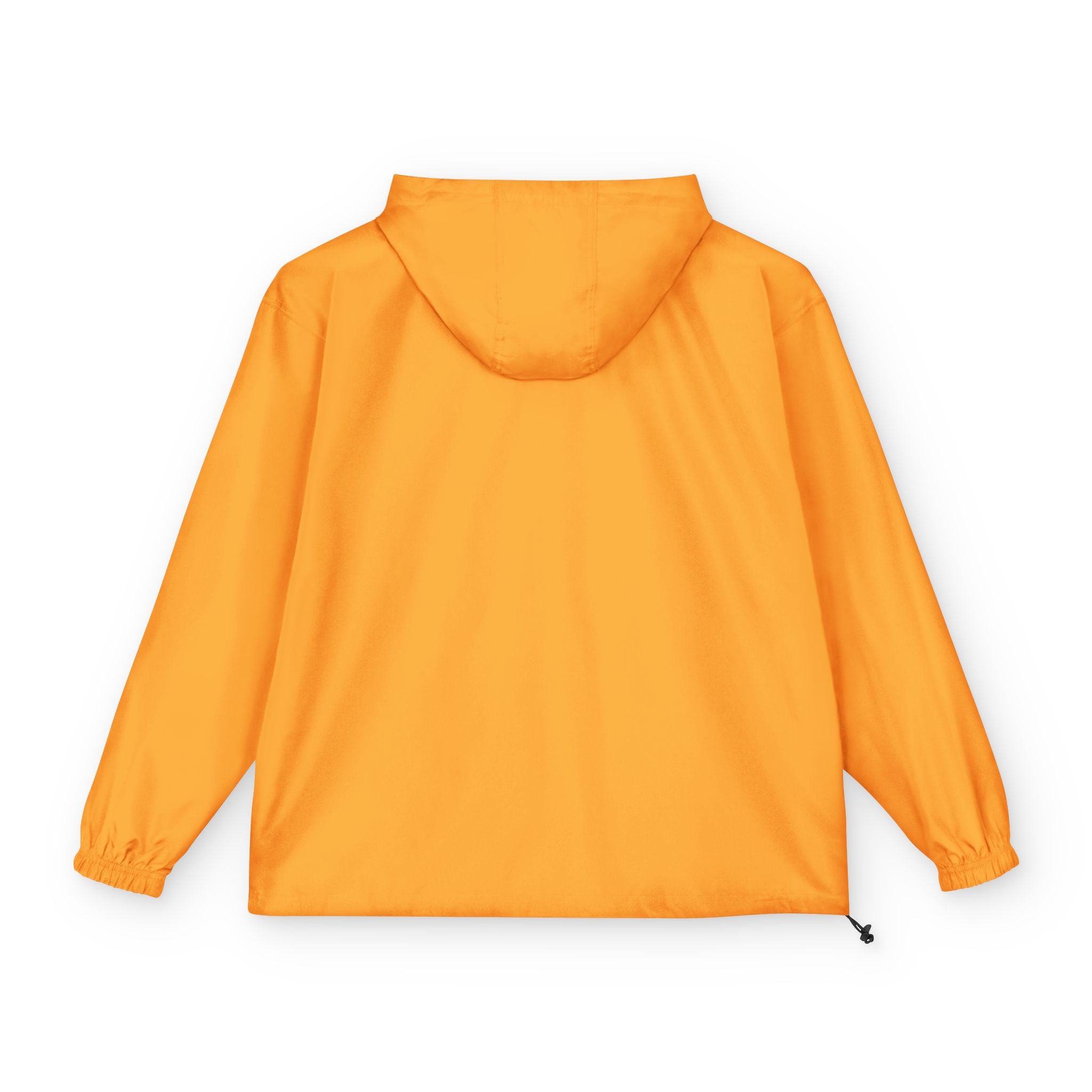 Orange Packable Anorak Jacket  Lightweight Windbreaker with Hood