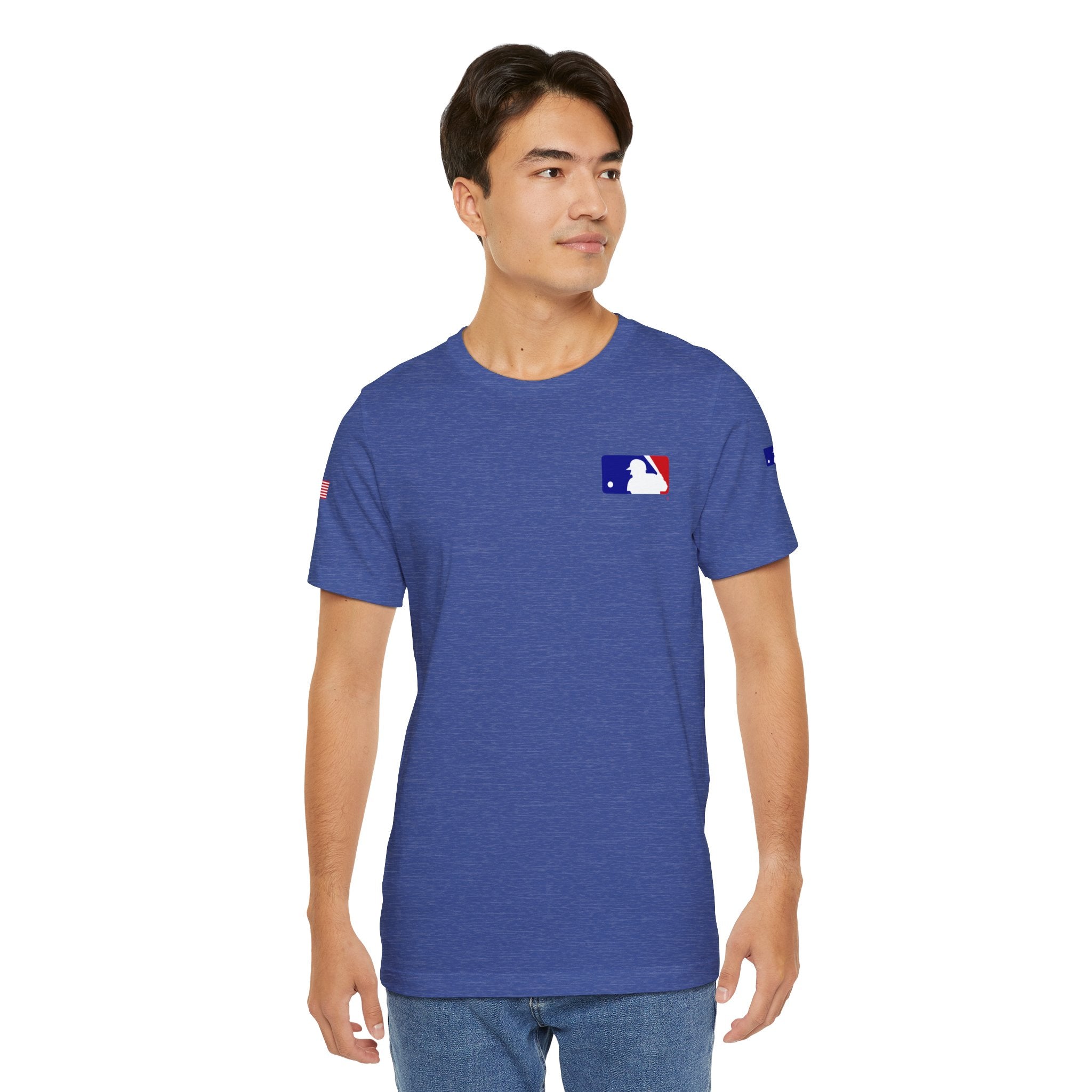 Baseball Logo T-Shirt  Minimal Chest Patch Tee