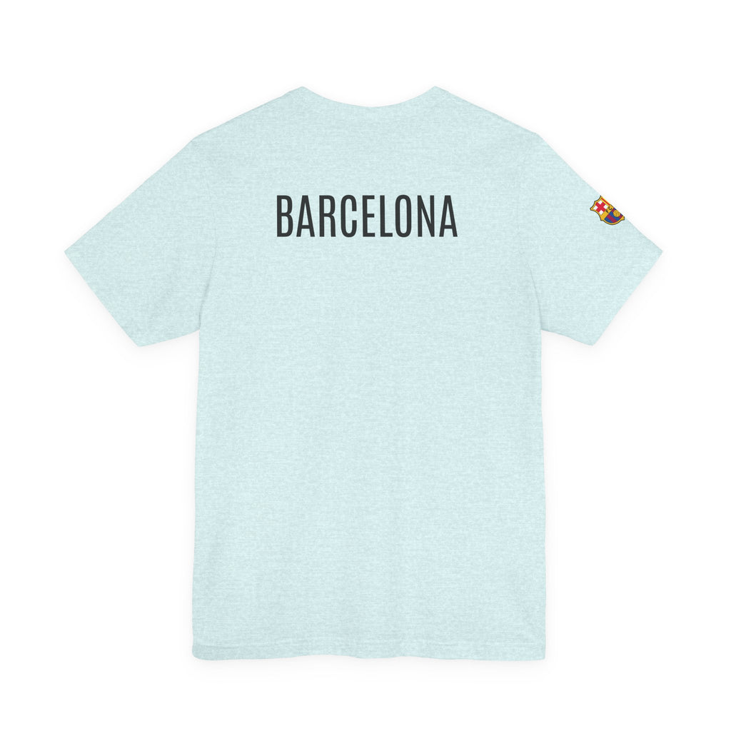 Barcelona Crest T‑Shirt  Minimal Football Fan Tee