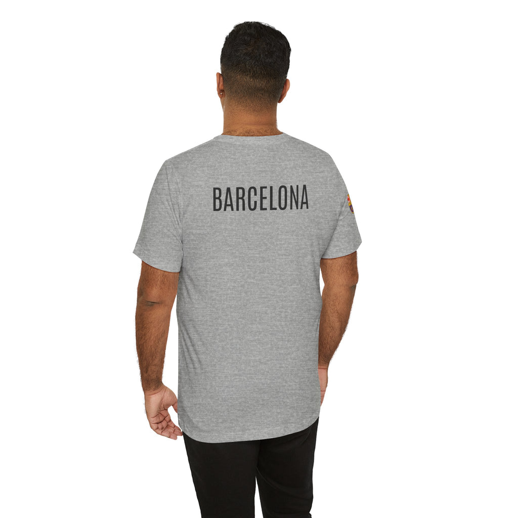 Barcelona Crest T‑Shirt  Minimal Football Fan Tee