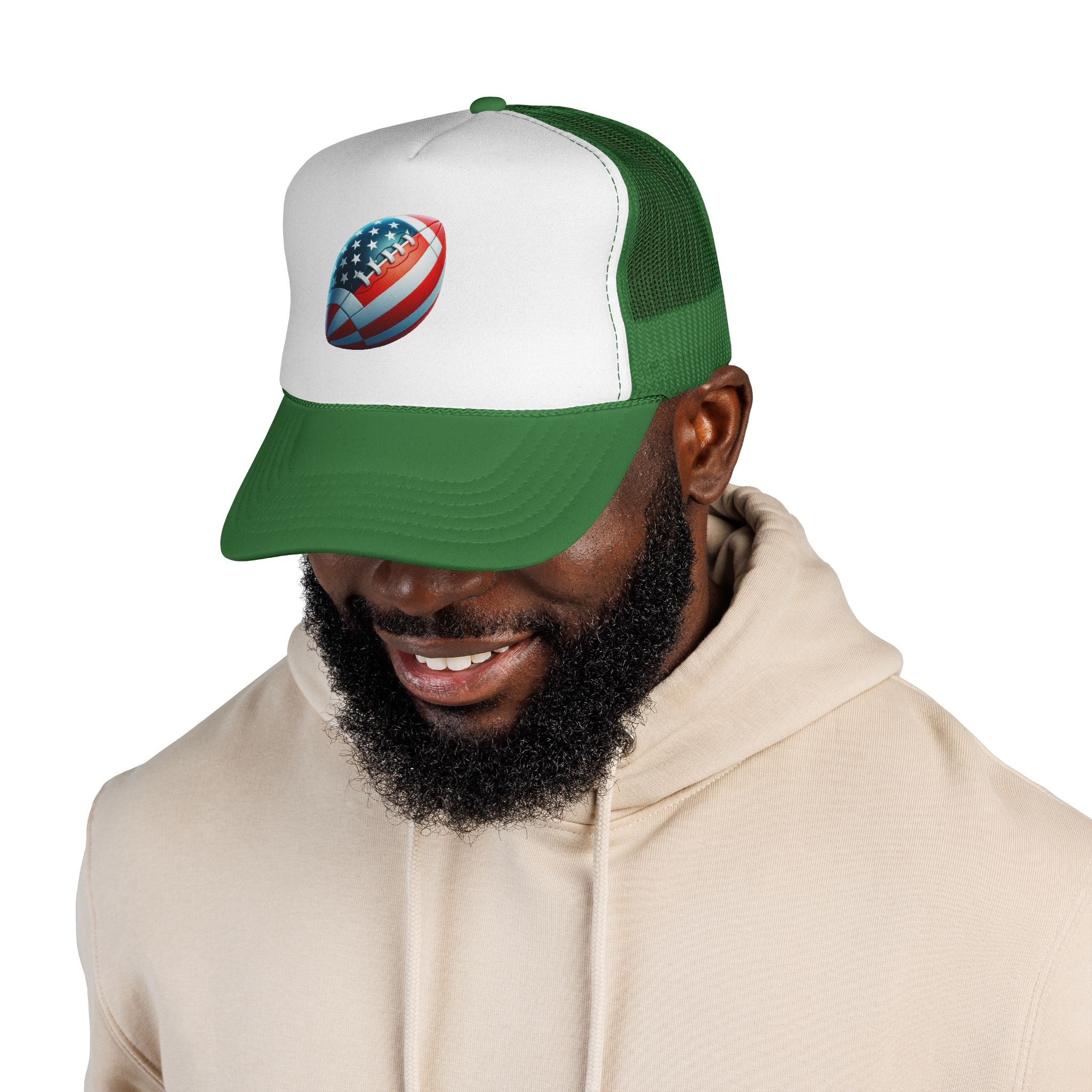 American Football Trucker Cap  Retro Gridiron Hat