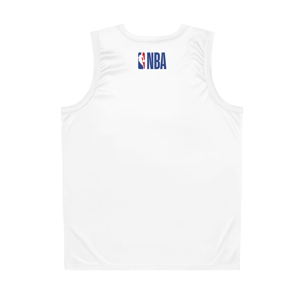 Chicago Bulls White NBA Basketball Jersey — Bull Head Chest Logo