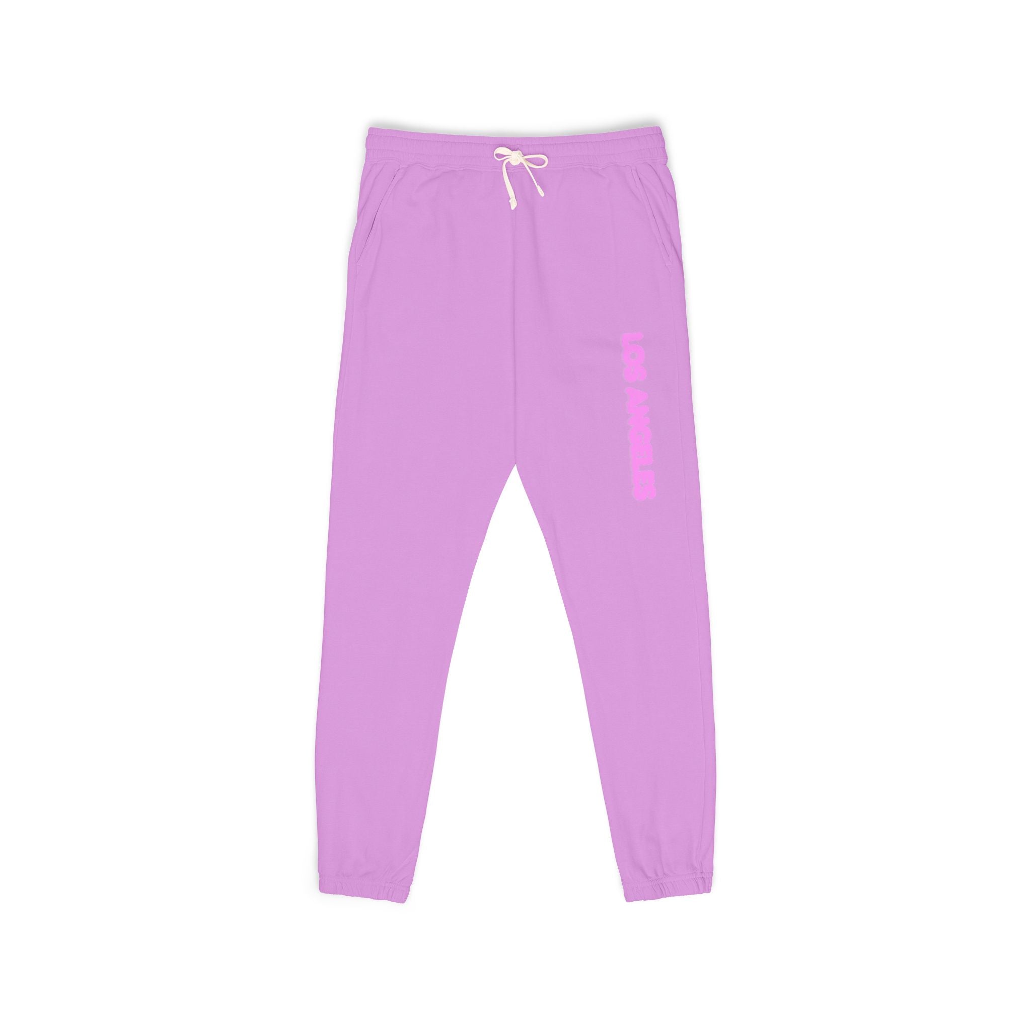Los Angeles Pink Vertical Logo Sweatpants