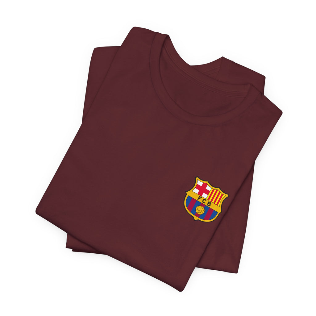 Barcelona Crest T‑Shirt  Minimal Football Fan Tee