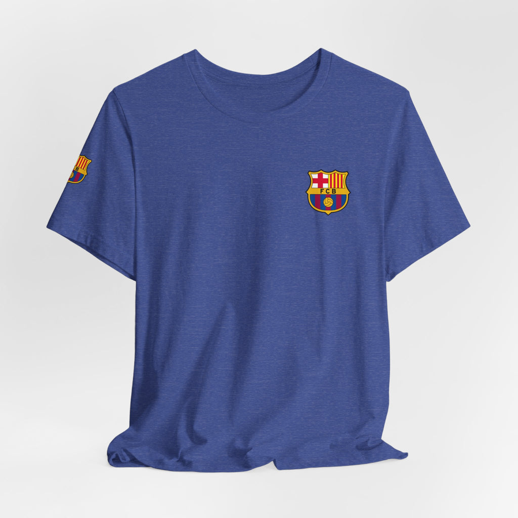Barcelona Crest T‑Shirt  Minimal Football Fan Tee