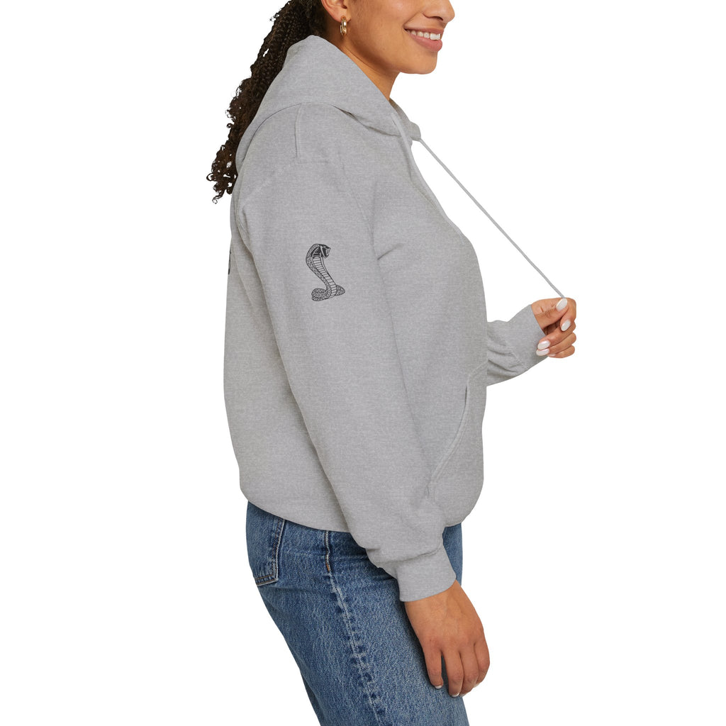 Classic Mustang Hoodie  Vintage Blue Pony Car Pullover