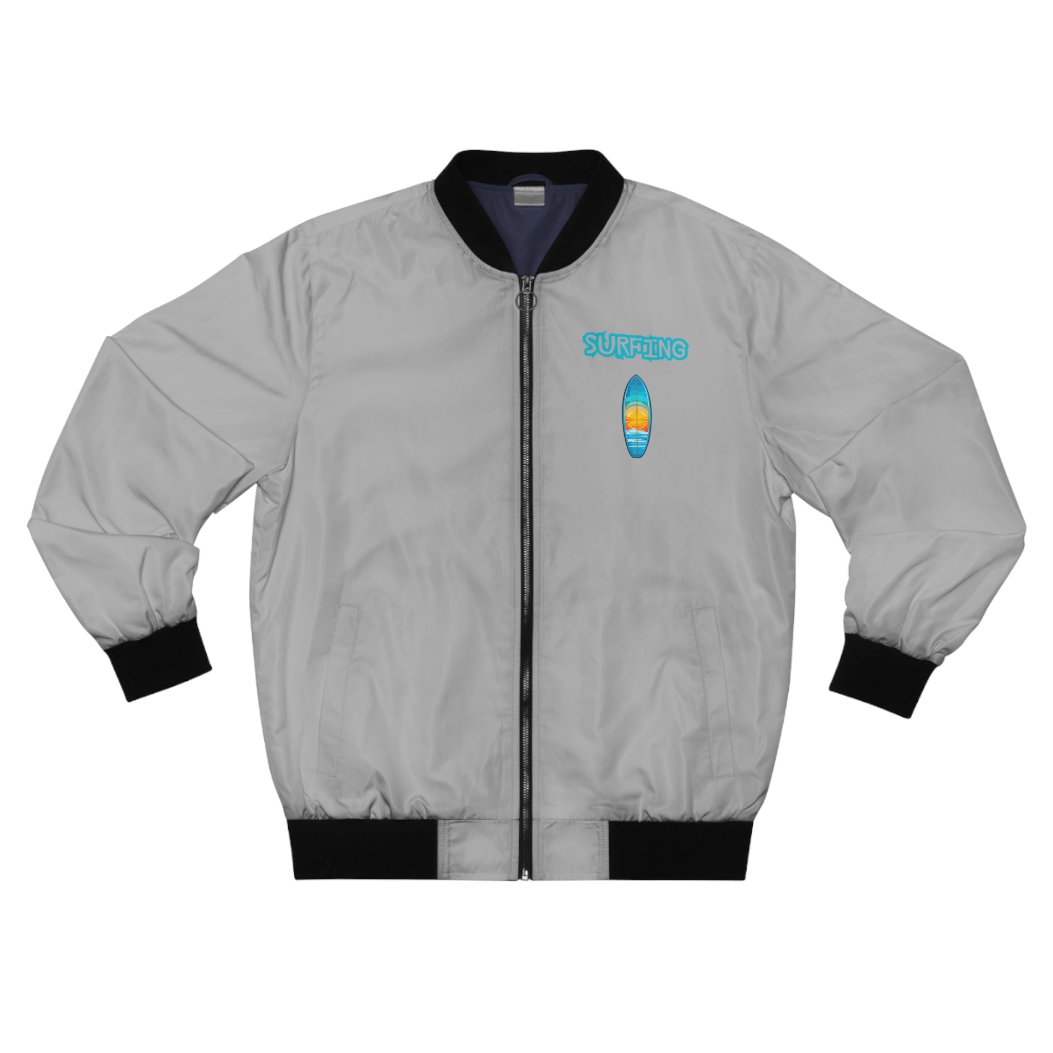 Bomber Jacket Retro Los Angeles Surf Graphic