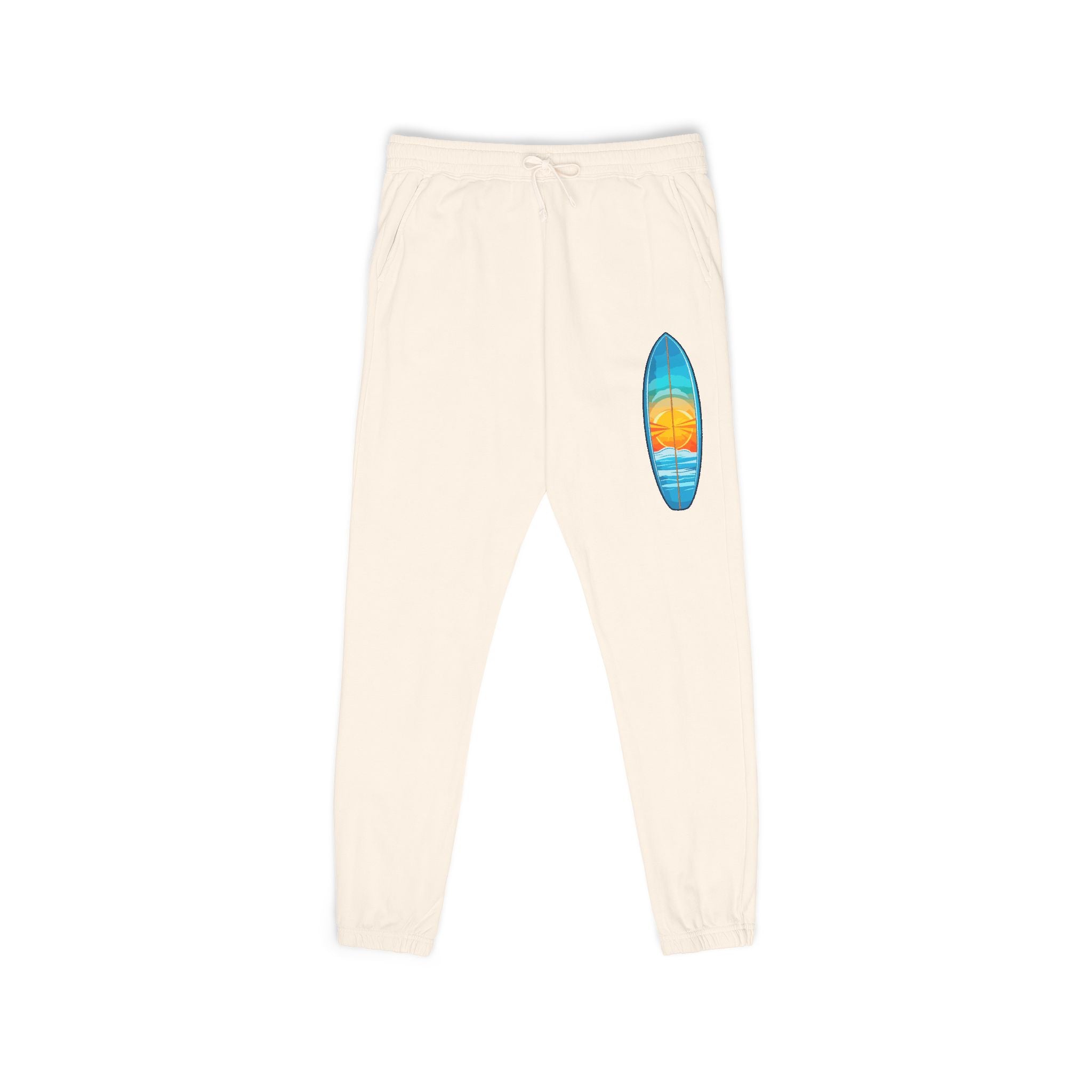 Surfboard Sunset Sweatpants Surf Graphic Fleece Joggers