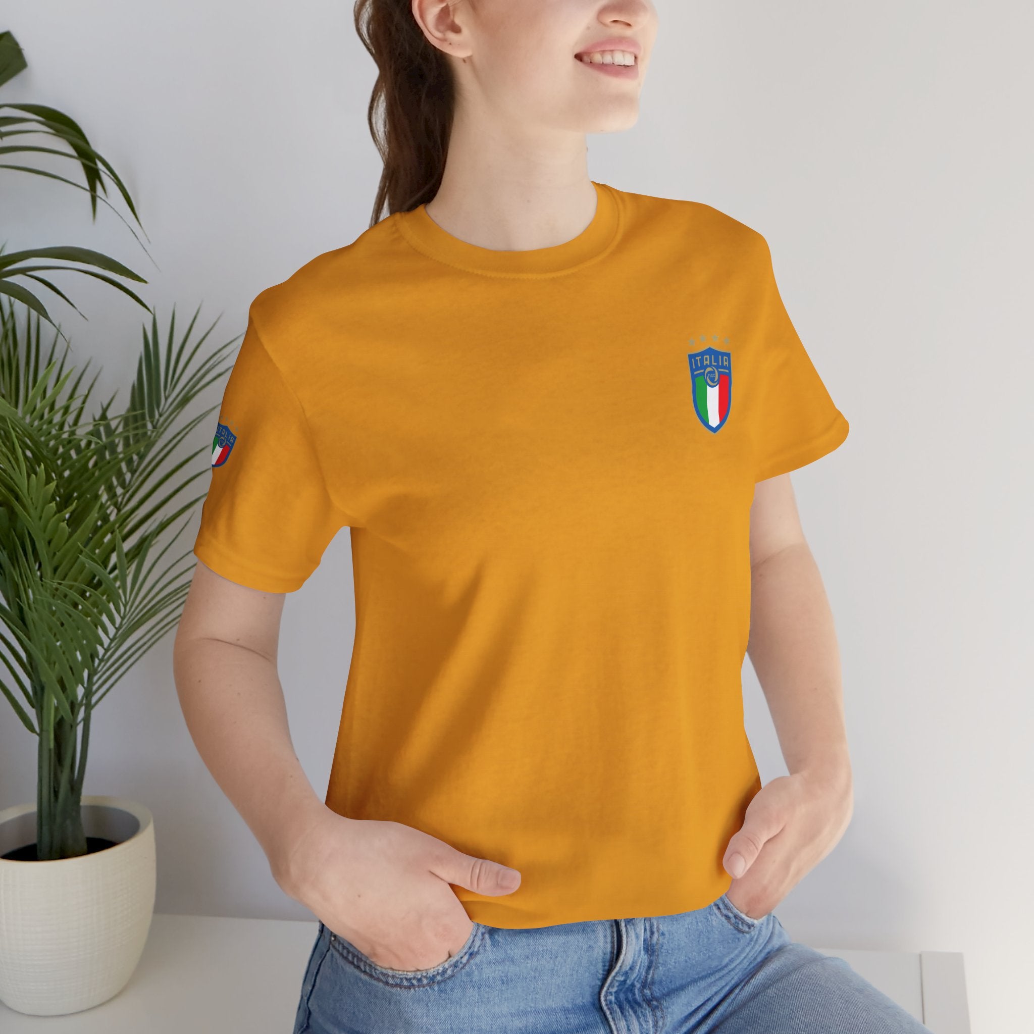 Italy Crest Tee  Italian Flag Shield T-Shirt