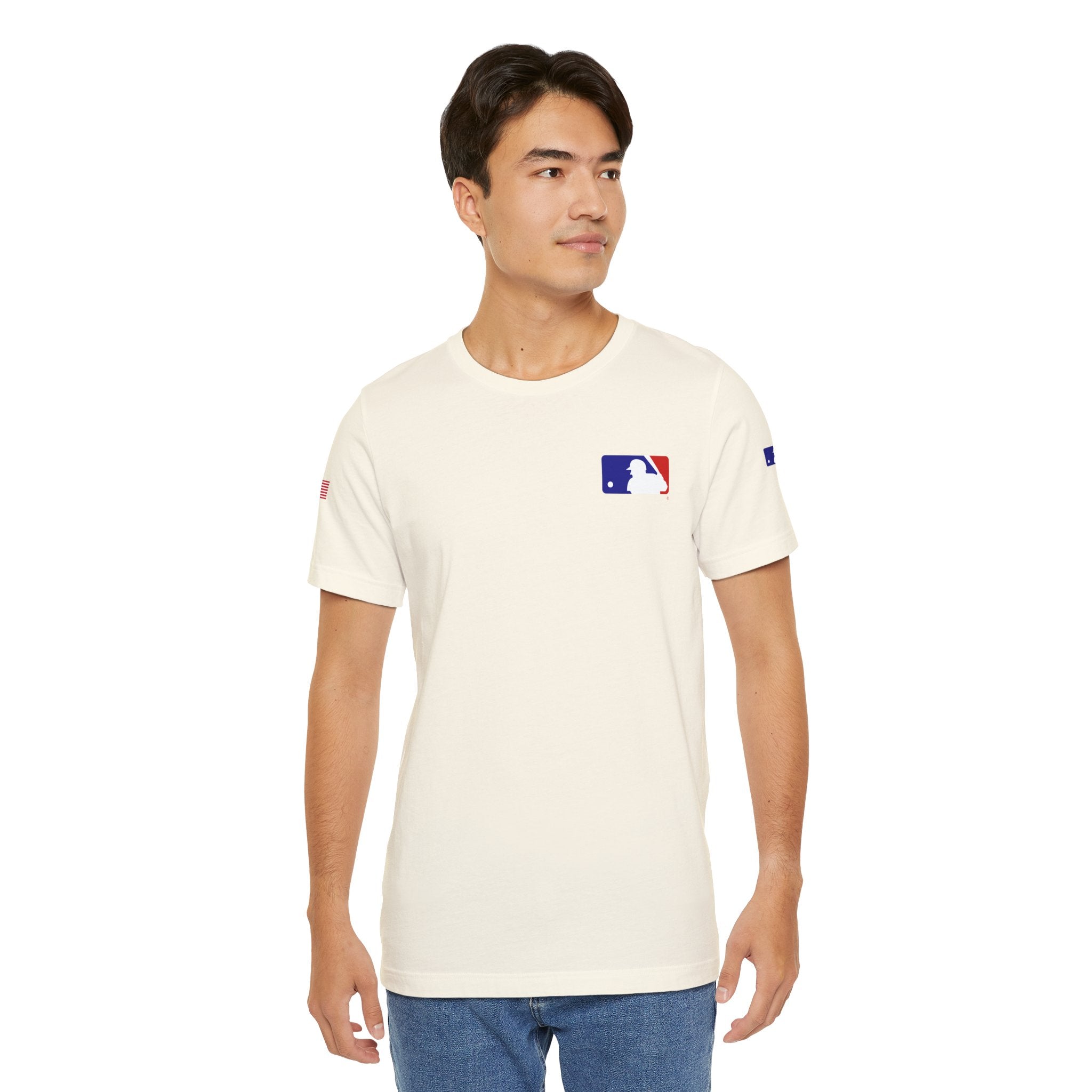 Baseball Logo T-Shirt  Minimal Chest Patch Tee