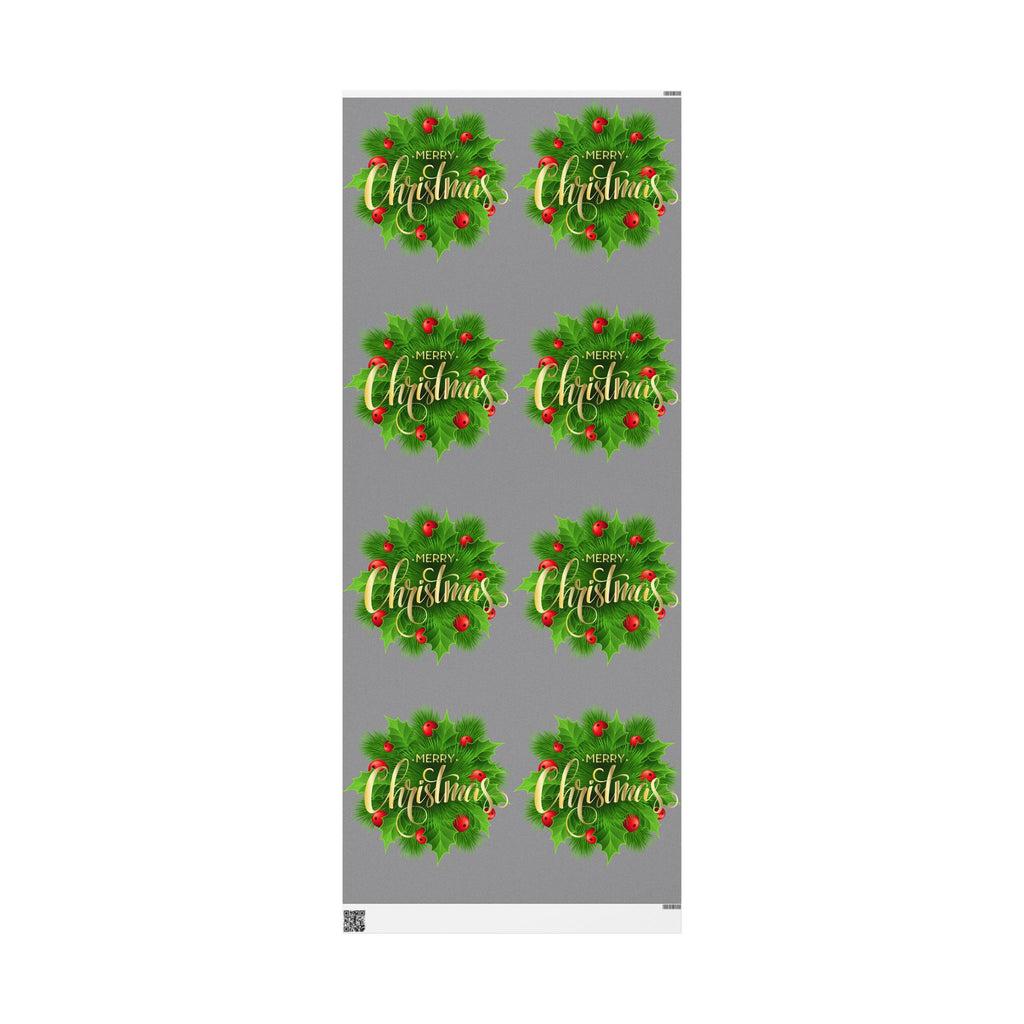 Holly & Berries Wrapping Paper  Holiday Gift Wrap Roll